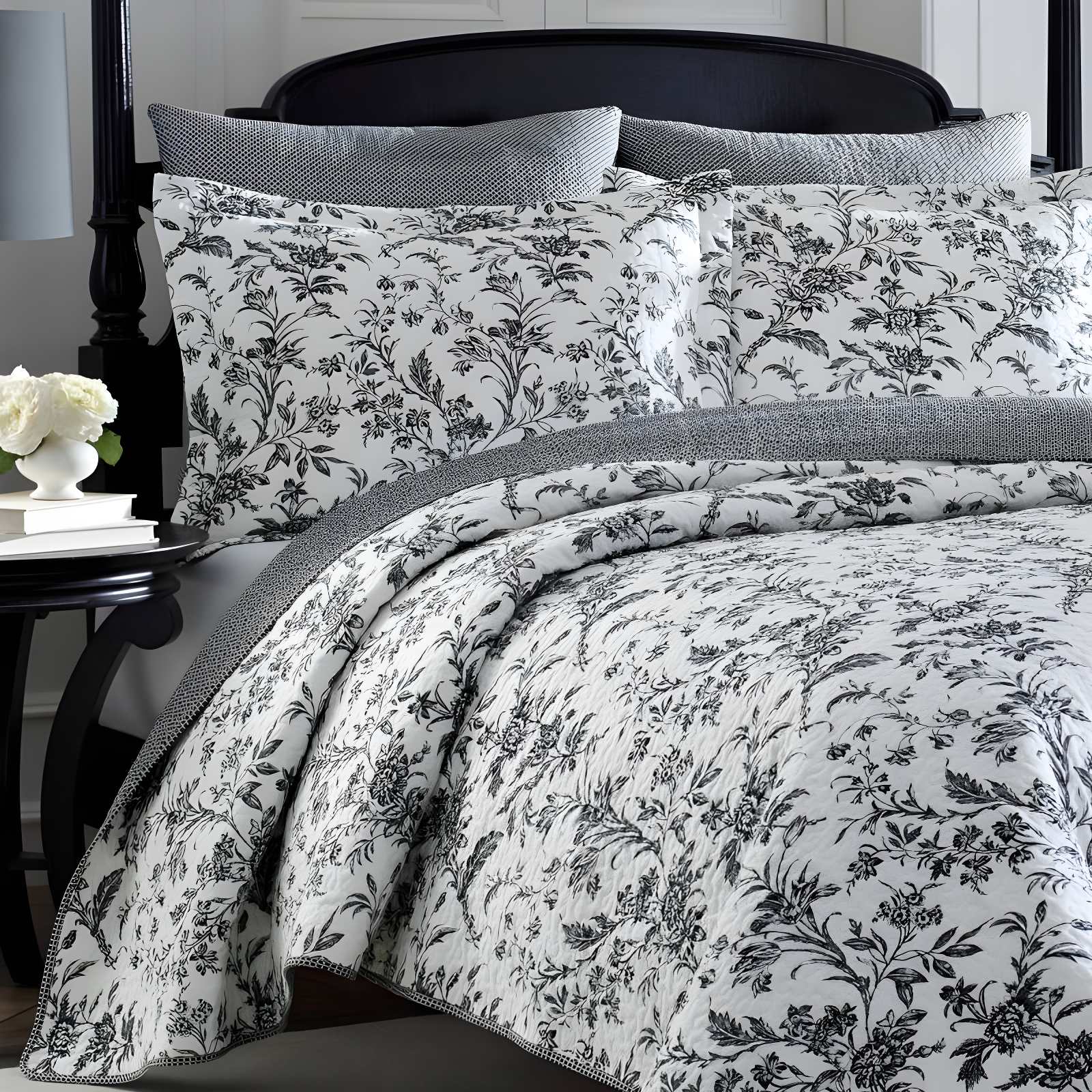 Laura Ashley Amberley Reversible Cotton Quilt Set