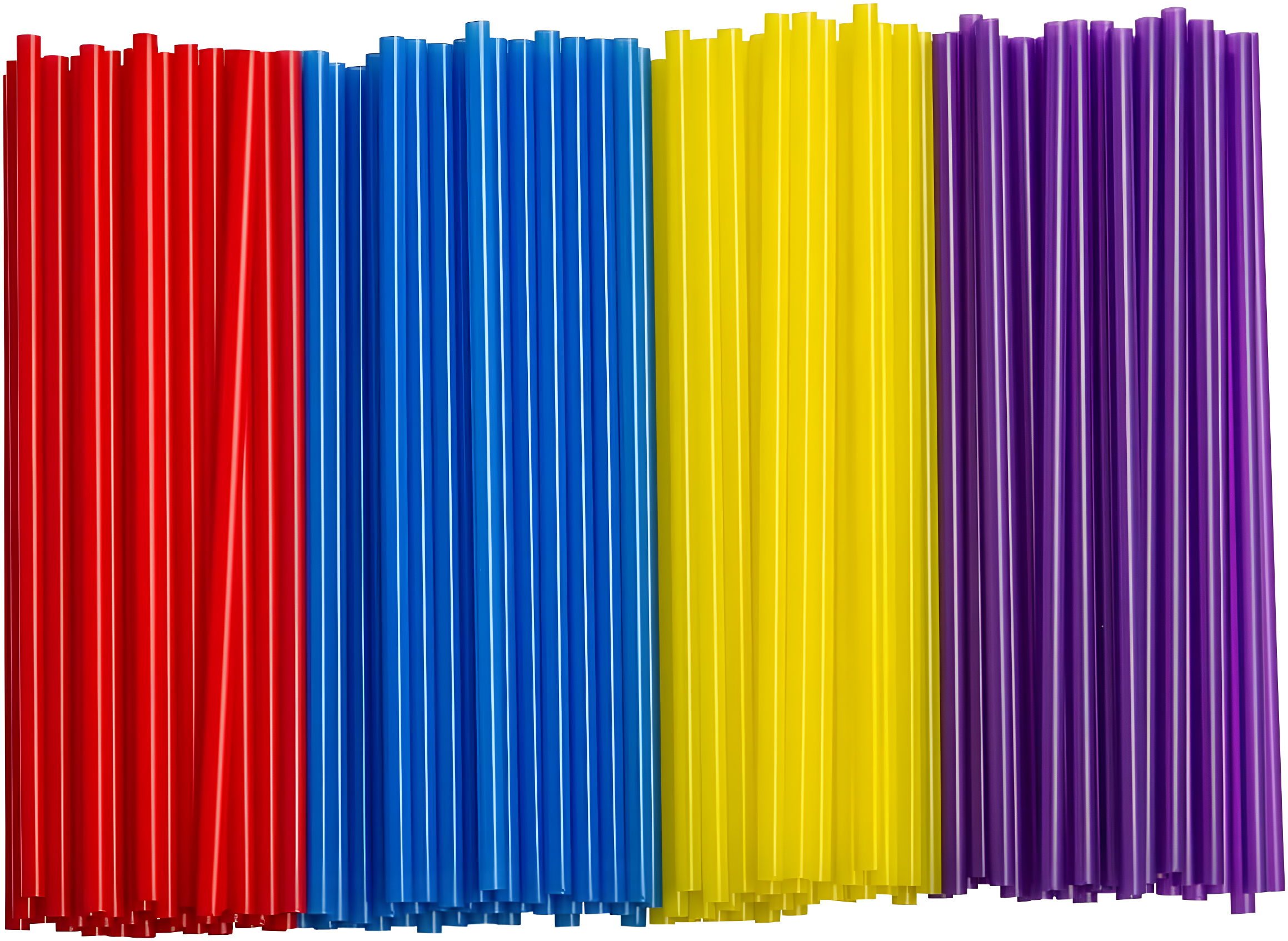 Comfy Package Flexible Drinking Straws Plastic Disposable Bendy Straws, 500-Pack