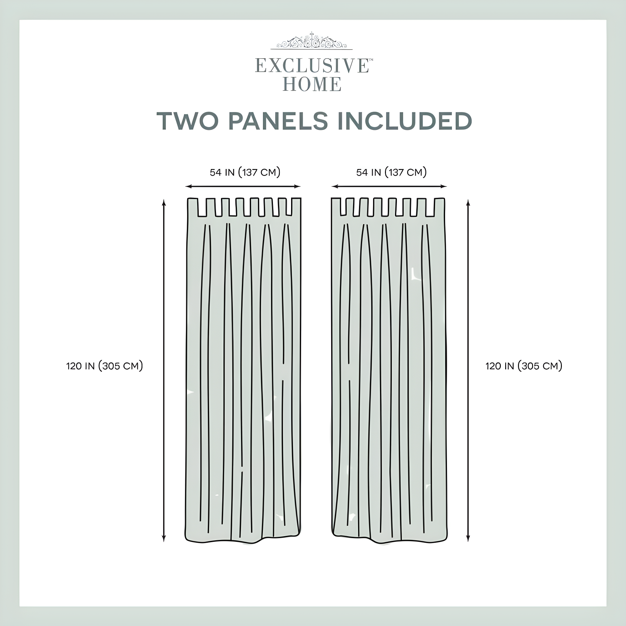 Set of 2 (120"x54") Cabana Easy Closure Grommet Top Light Filtering Window Curtain Panels Taupe Brown - Exclusive Home: Indoor/Outdoor Use