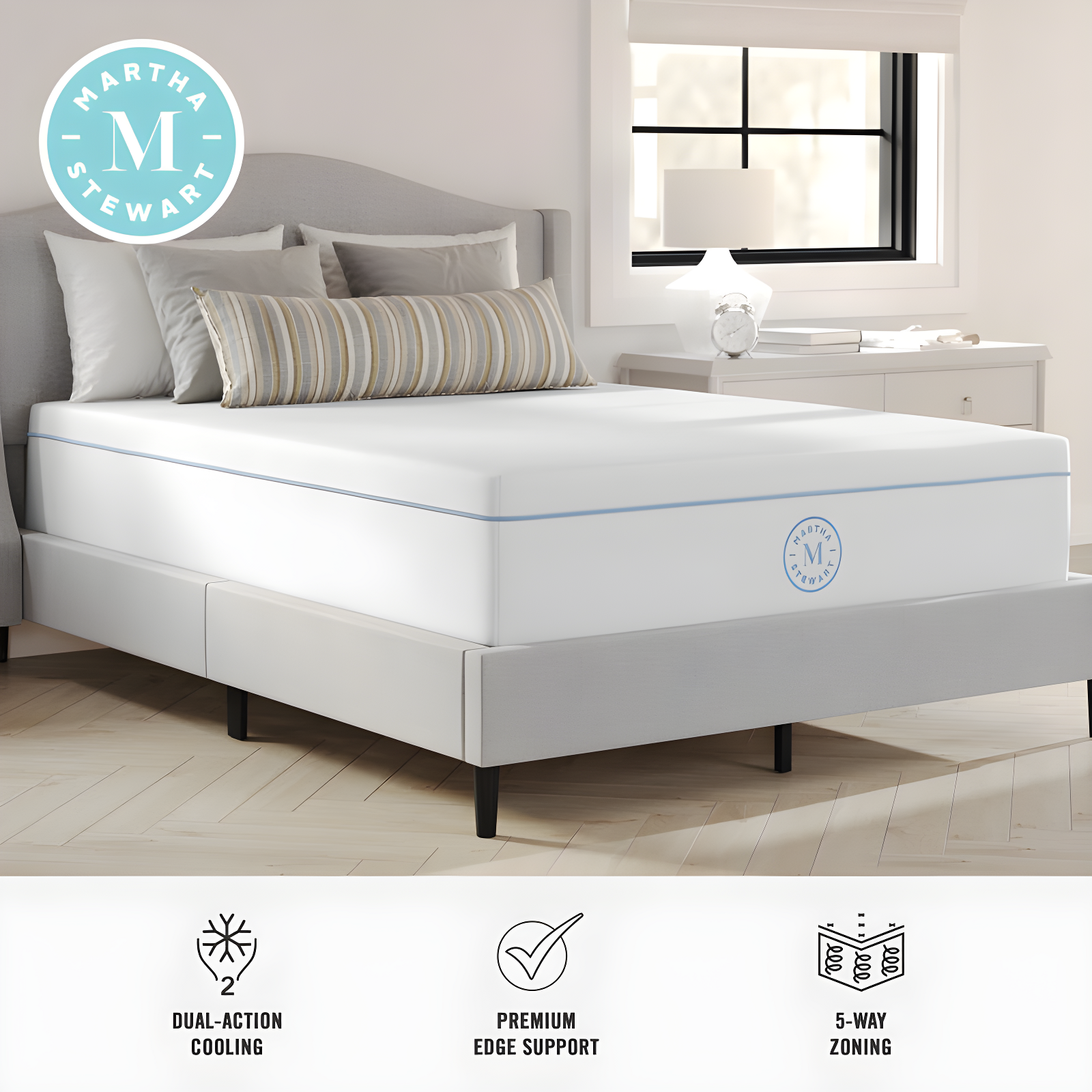 Martha Stewart Martha Stewart SleepComplete 12" Medium-Firm Hybrid Mattress