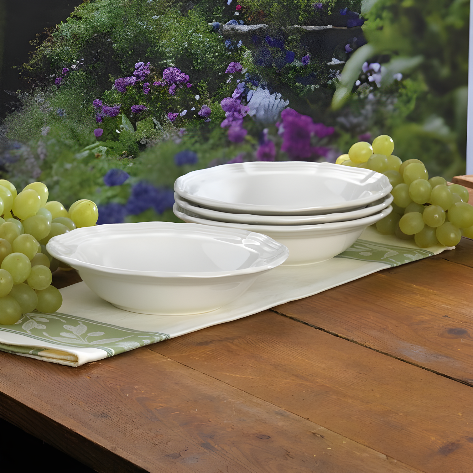 Mikasa Mikasa French Countryside 7.25 in. Fruit Bowl (Set of 4)