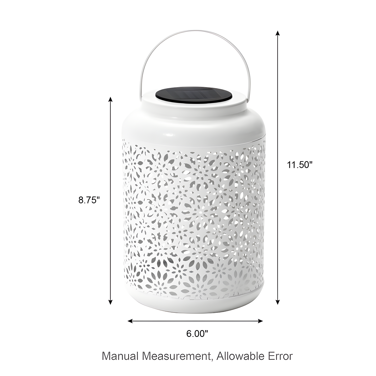 8.75'' Solar Powered Integrated LED Outdoor Lantern
