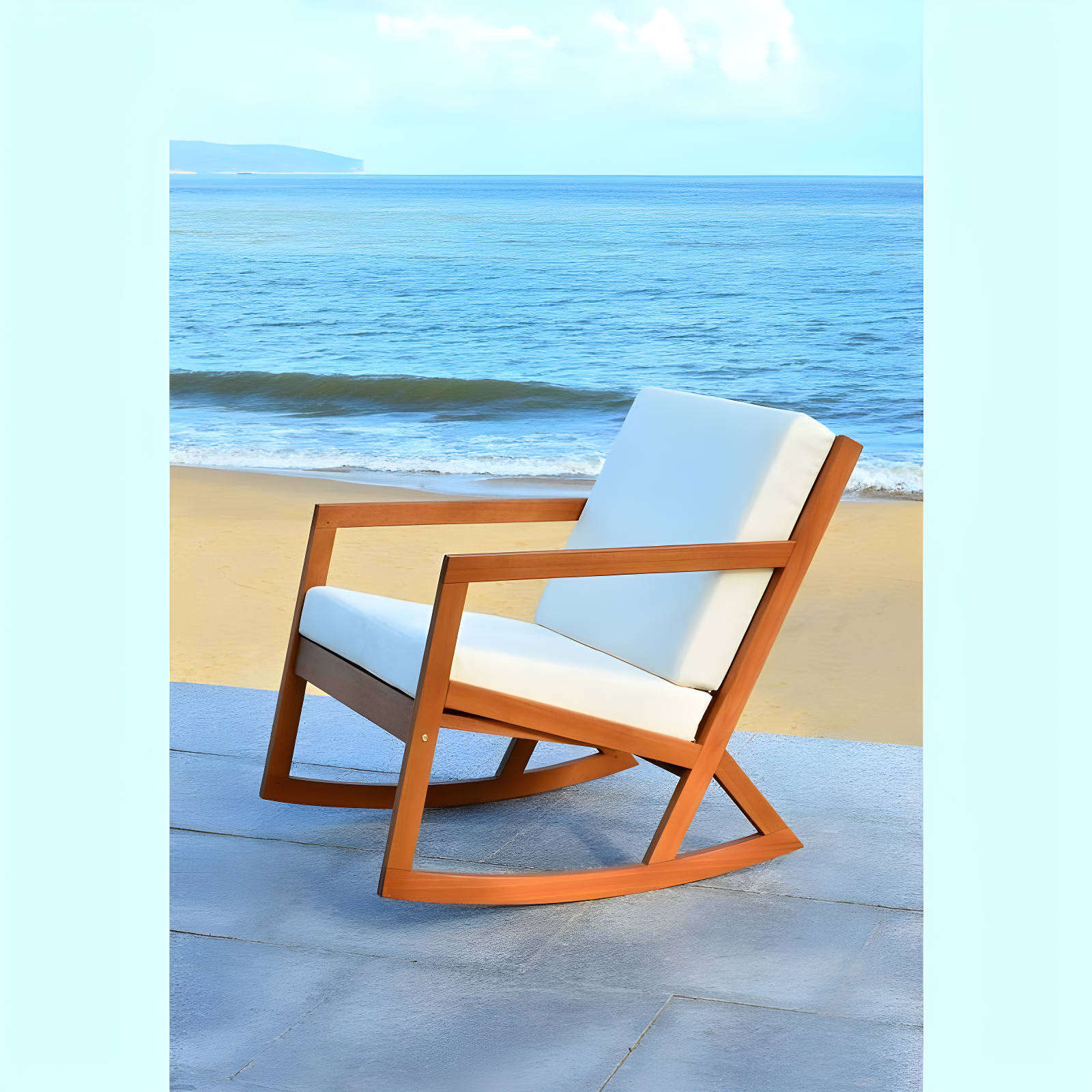 Vernon Rocking Chair - Natural/Beige - Safavieh.
