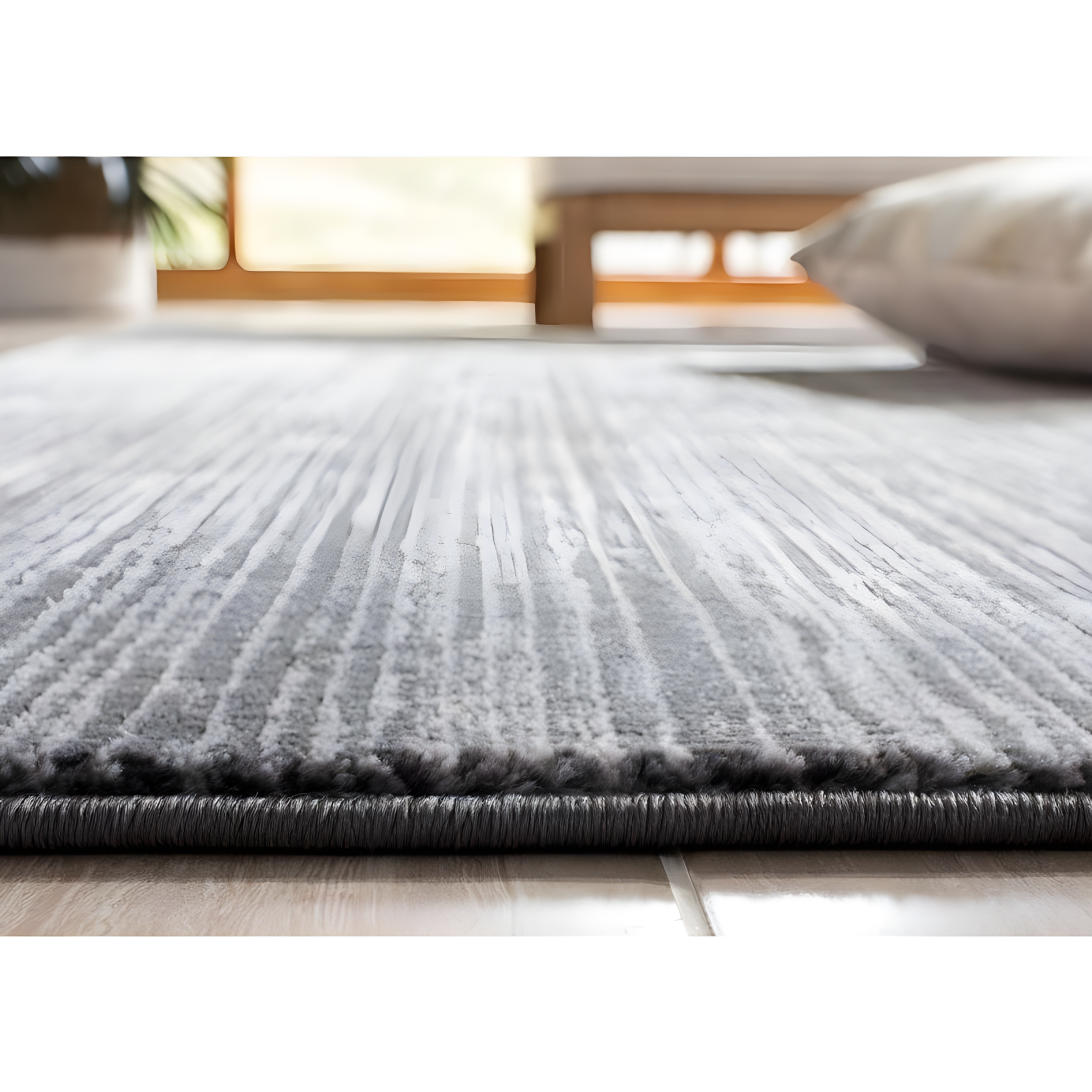 Vision VSN606 Power Loomed Indoor Area Rug - Grey - 6'7"x6'7" - Safavieh.