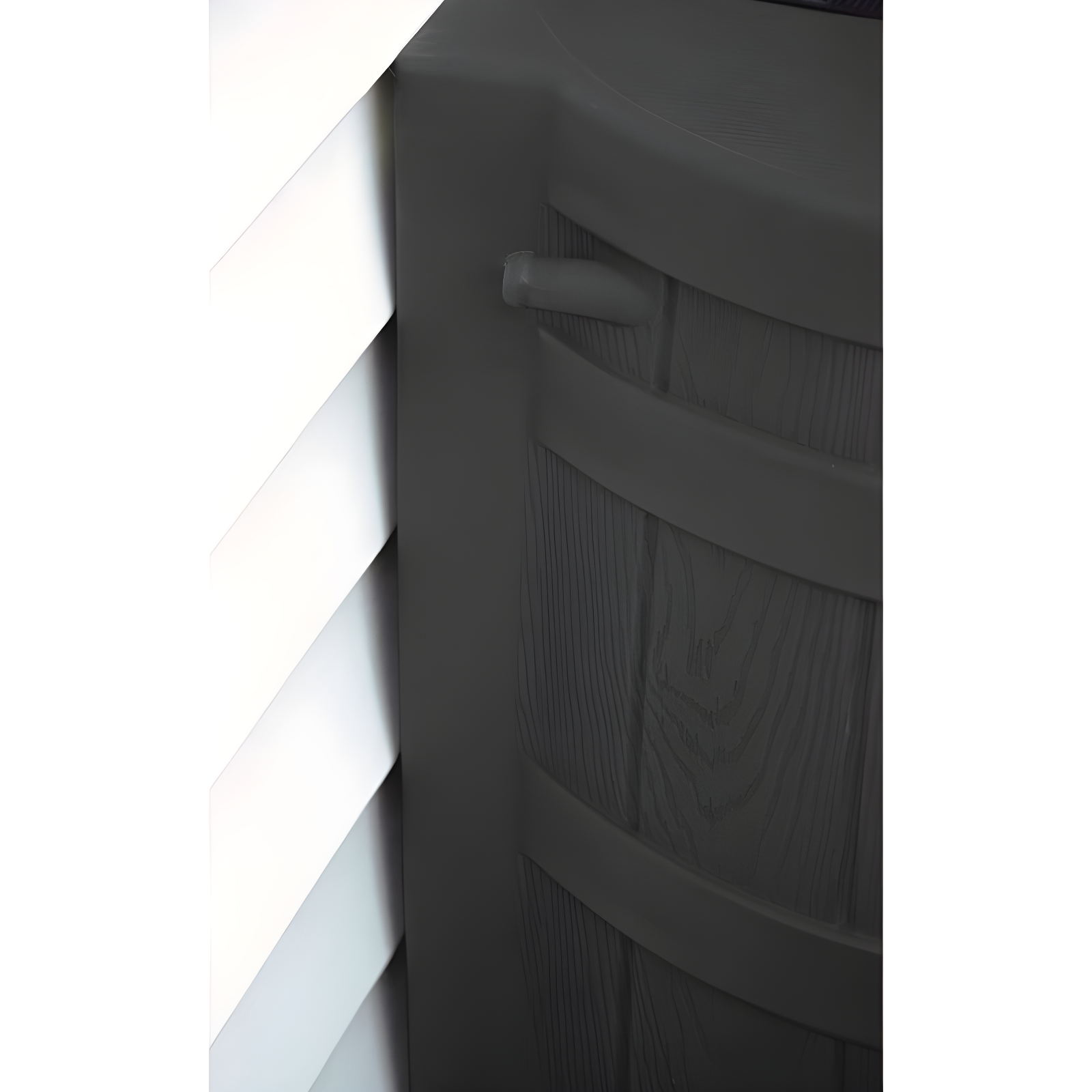Good Ideas 50 Gallons Plastic Drainable Dual Overflow Rain Barrel