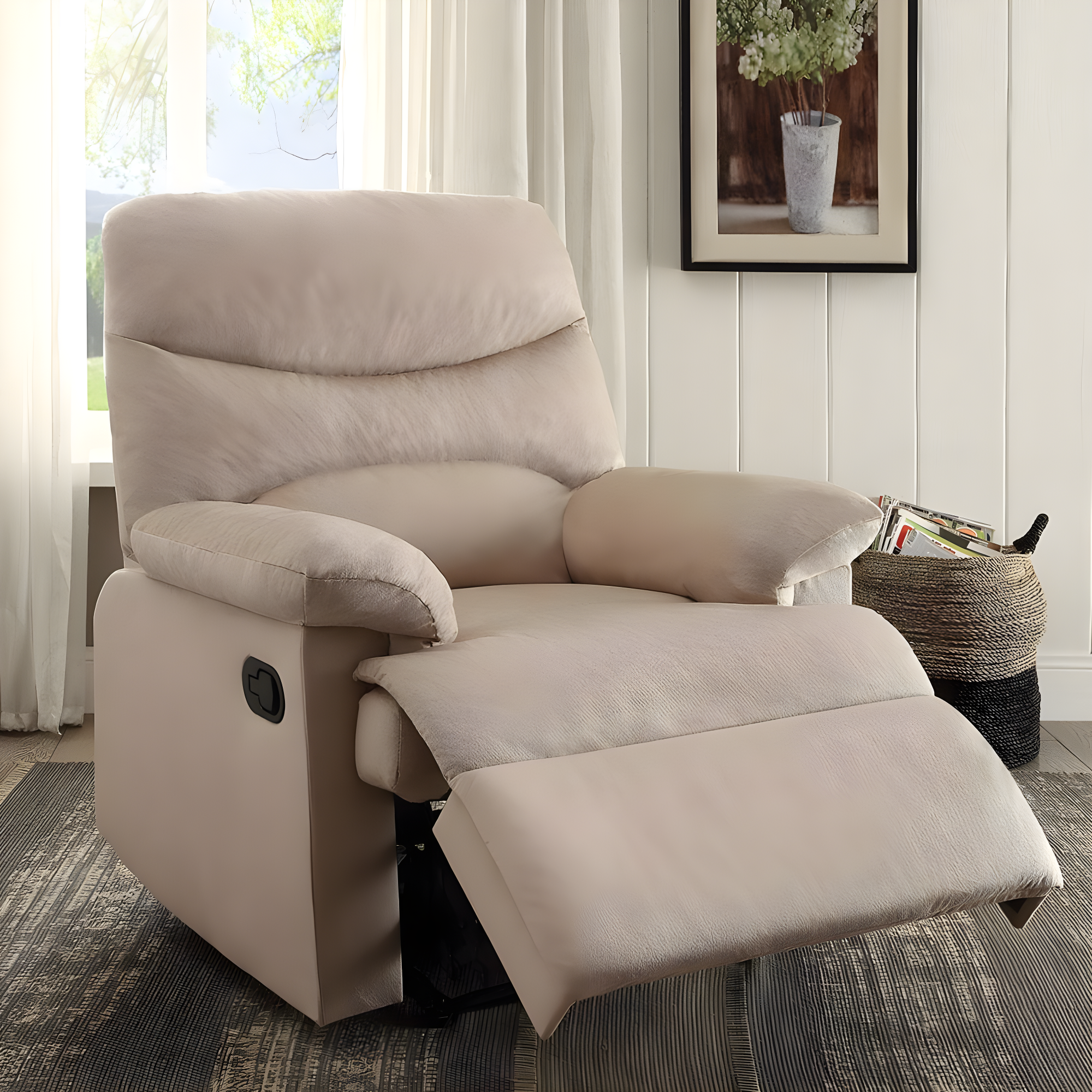 Recliner (Motion) In Woven Fabric for Living Room Bedroom