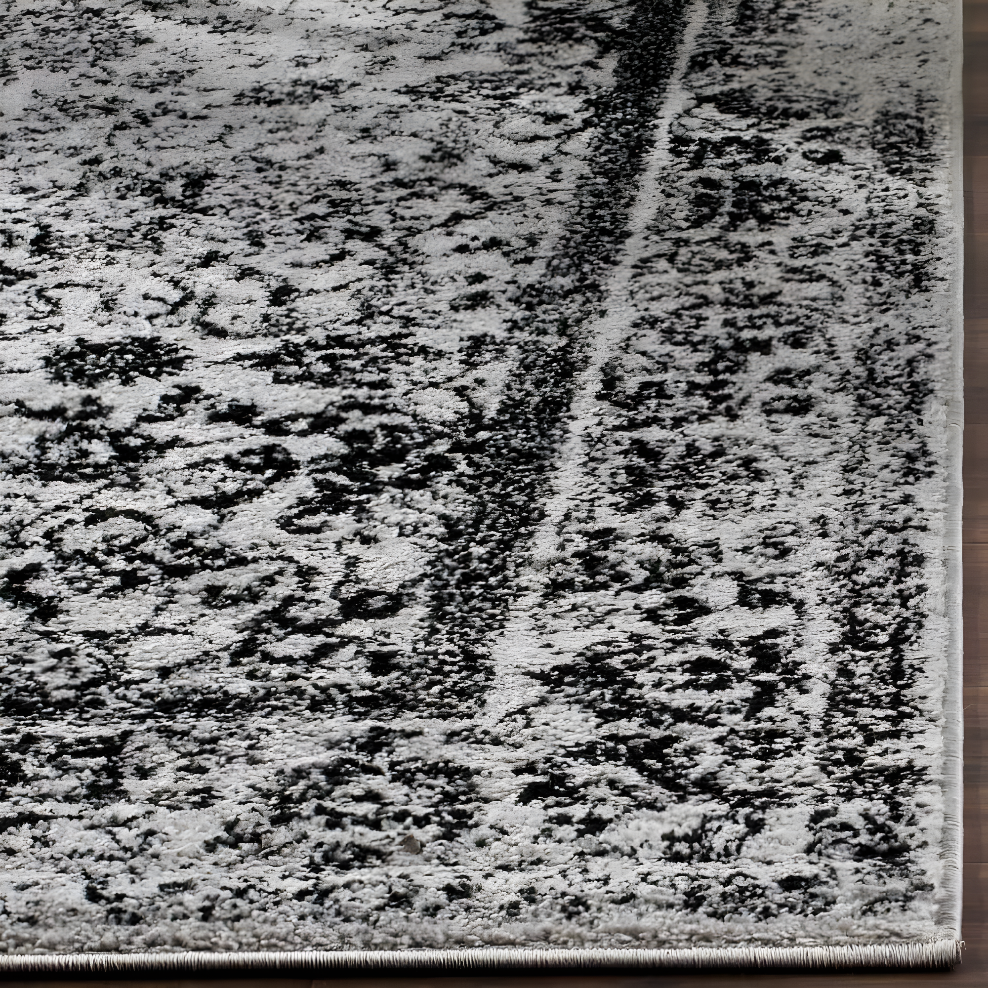 Adirondack ADR109 Machine Made Indoor Accent Rug - Grey/Black - 3'x5' - Safavieh