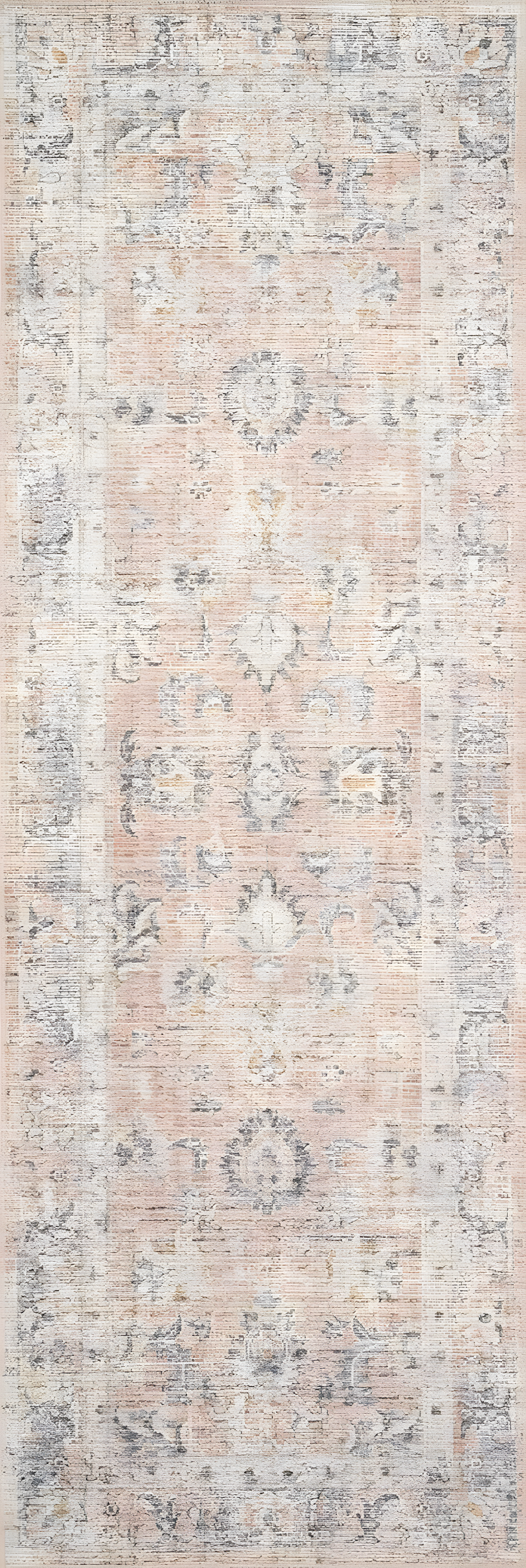 Roze Rug - Blush and Grey / 5' x 7'6"