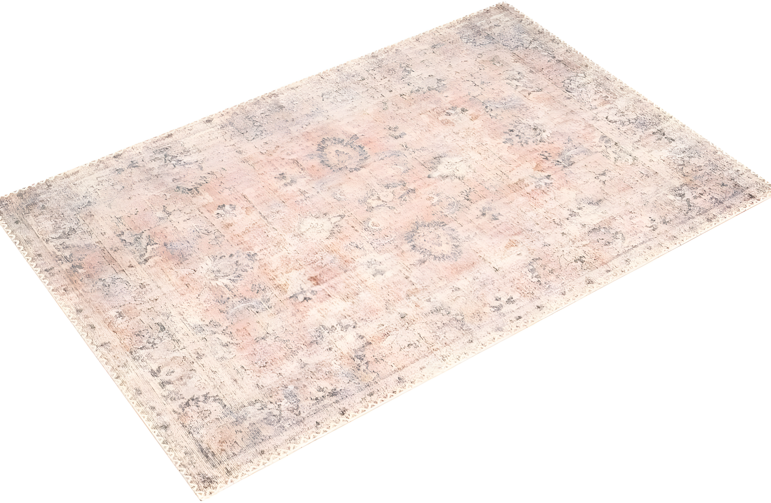 Roze Rug - Blush and Grey / 5' x 7'6"