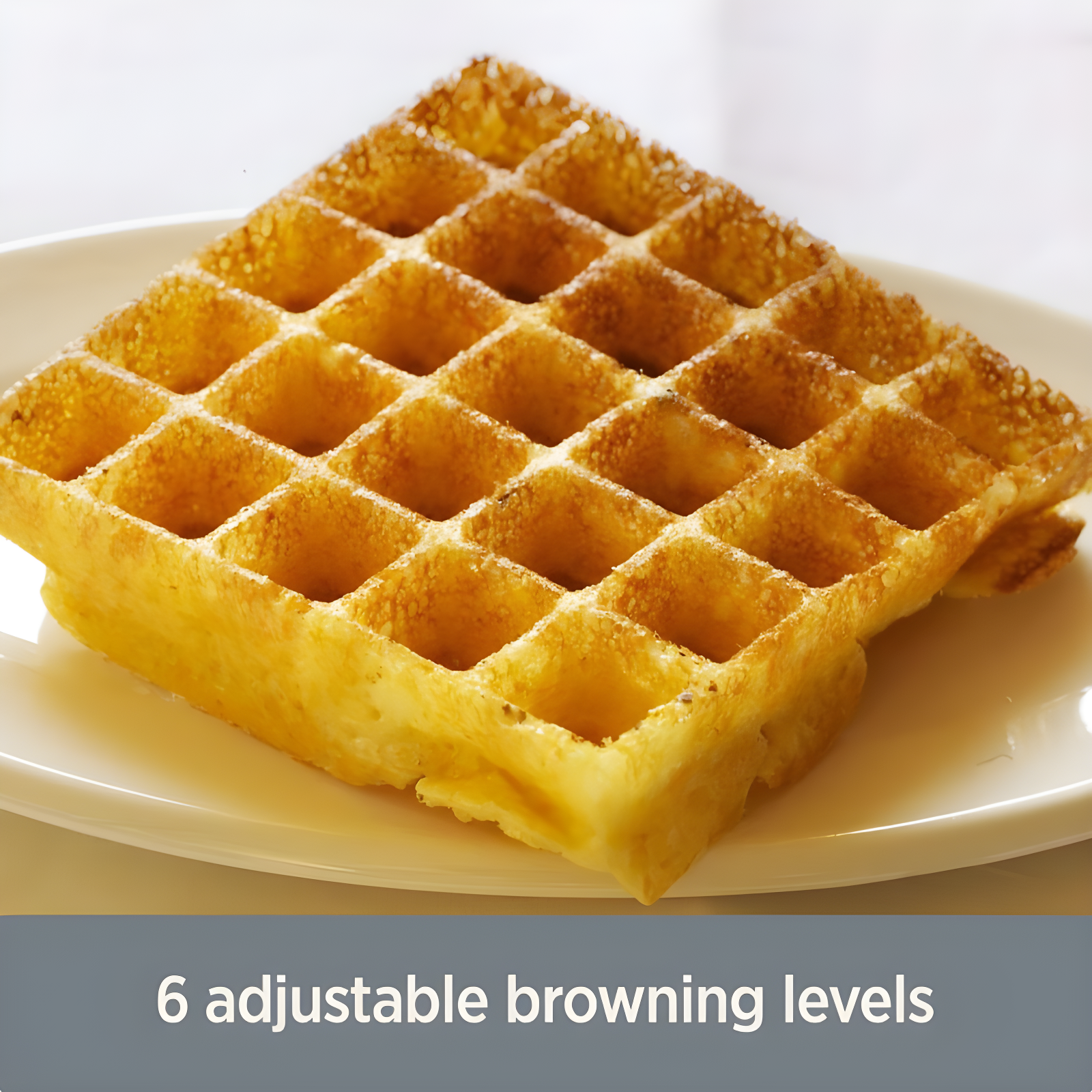 All-Clad ® 4-Slice Stainless Steel Waffle Maker with Removable Plates