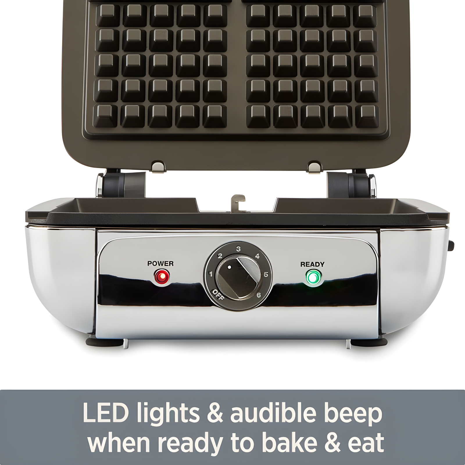 All-Clad ® 4-Slice Stainless Steel Waffle Maker with Removable Plates