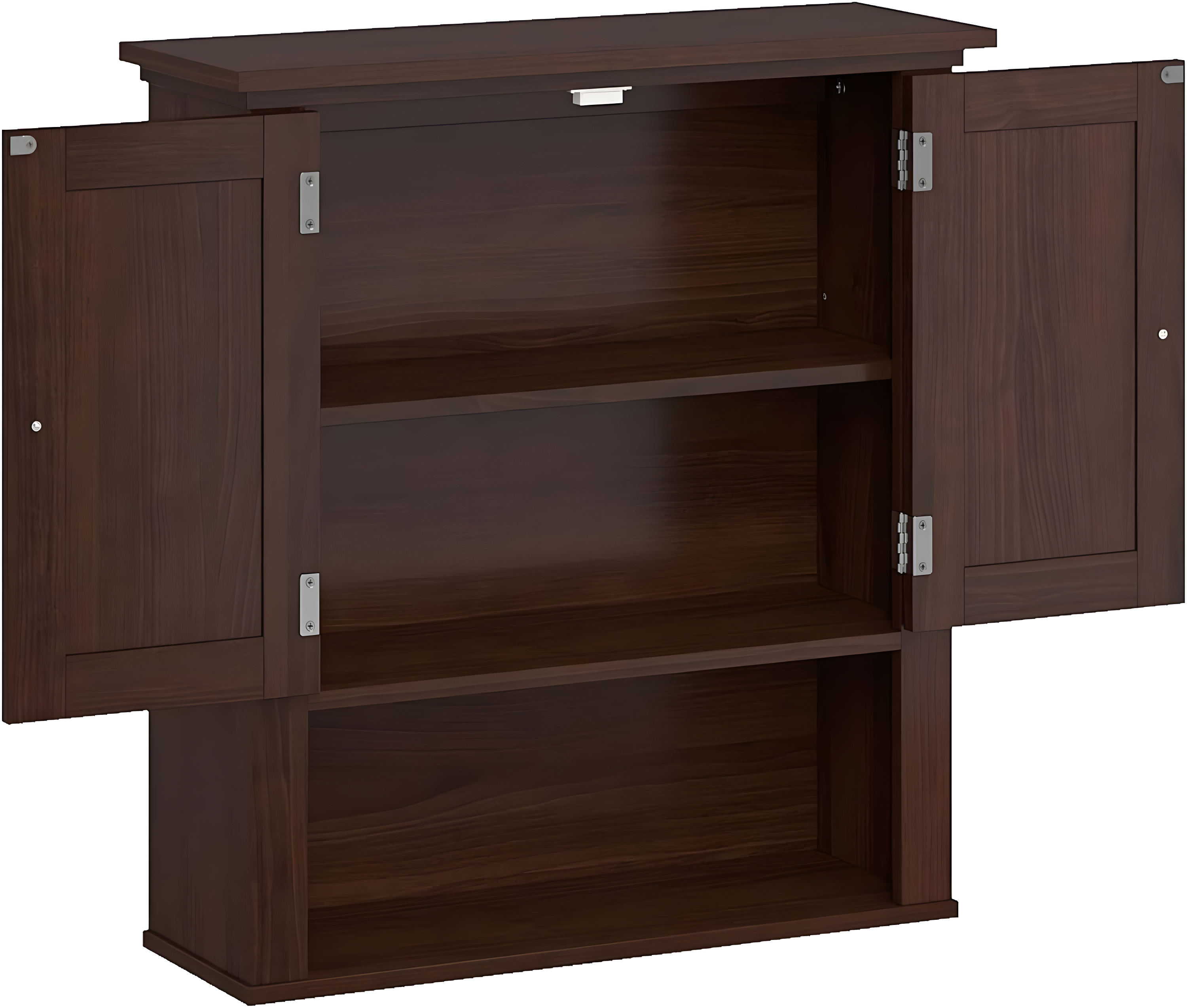 RiverRidge Hayward Two-Door Bathroom and Laundry Wall Mount Storage Medicine Cabinet with Fixed and Adjustable Shelf