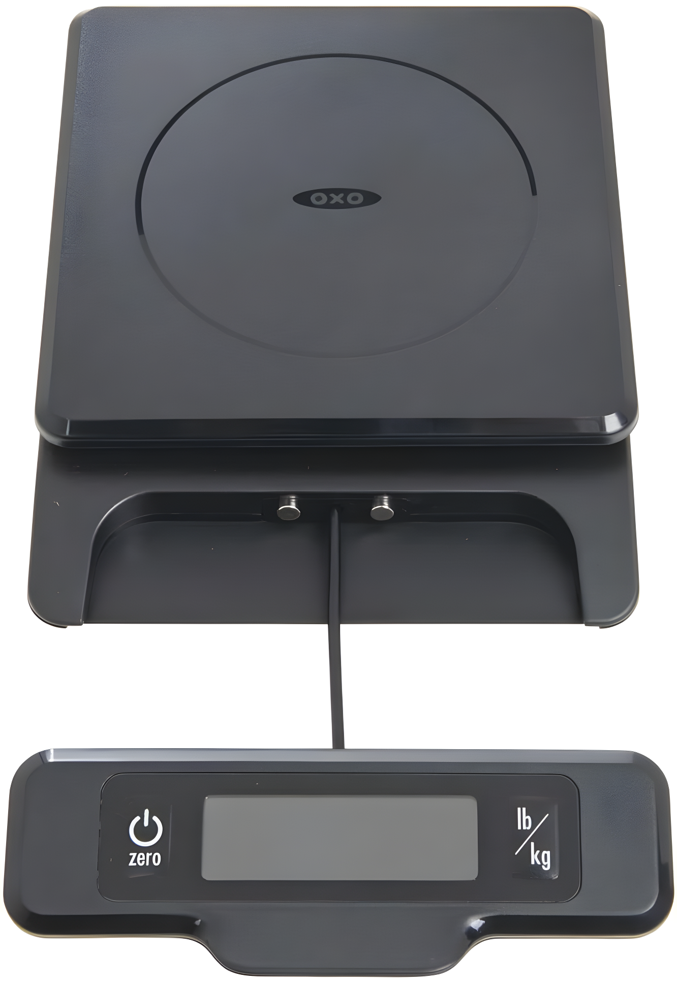 Black Digital 5-lb Food Scale with Pull-Out Display