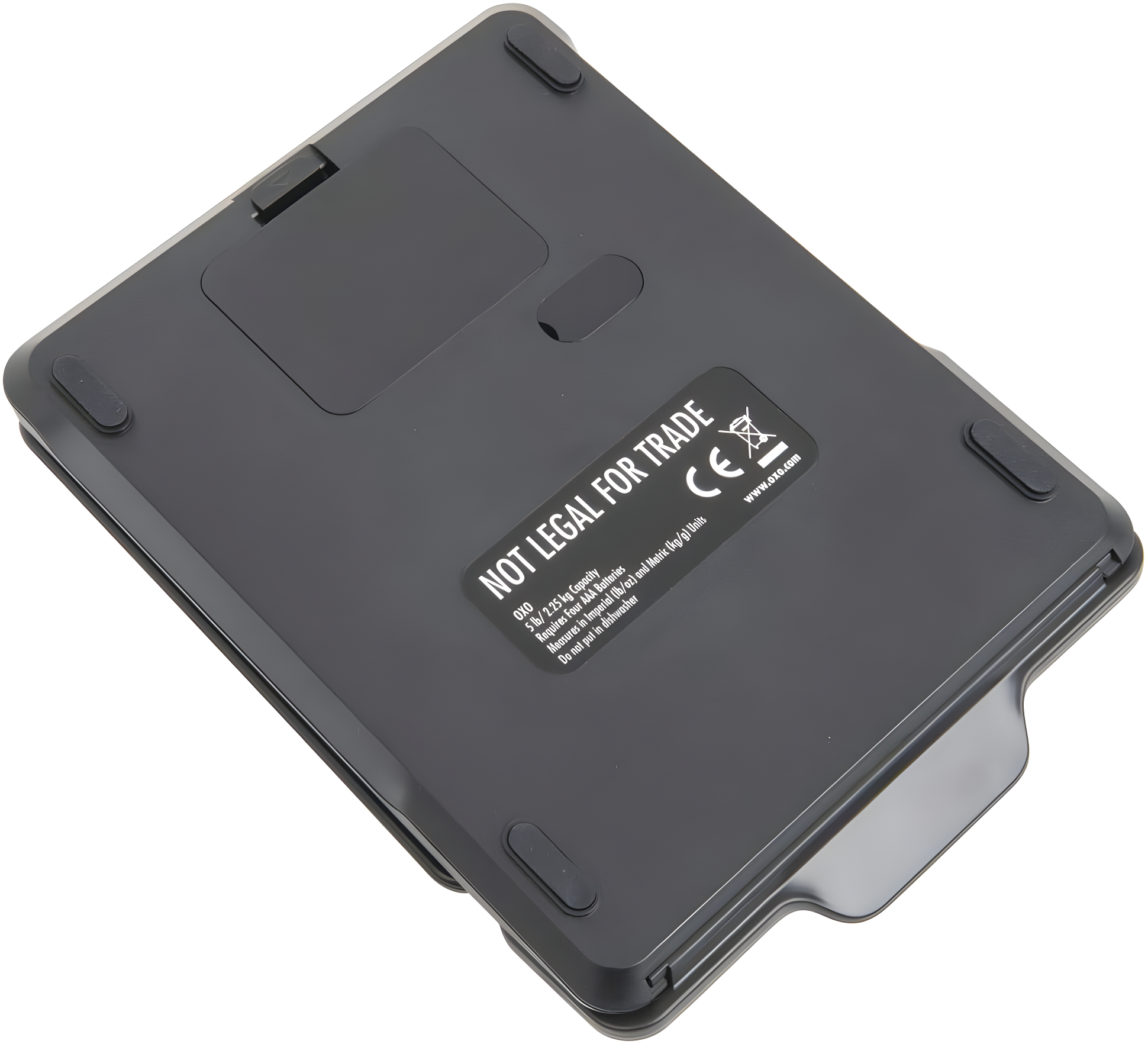 Black Digital 5-lb Food Scale with Pull-Out Display