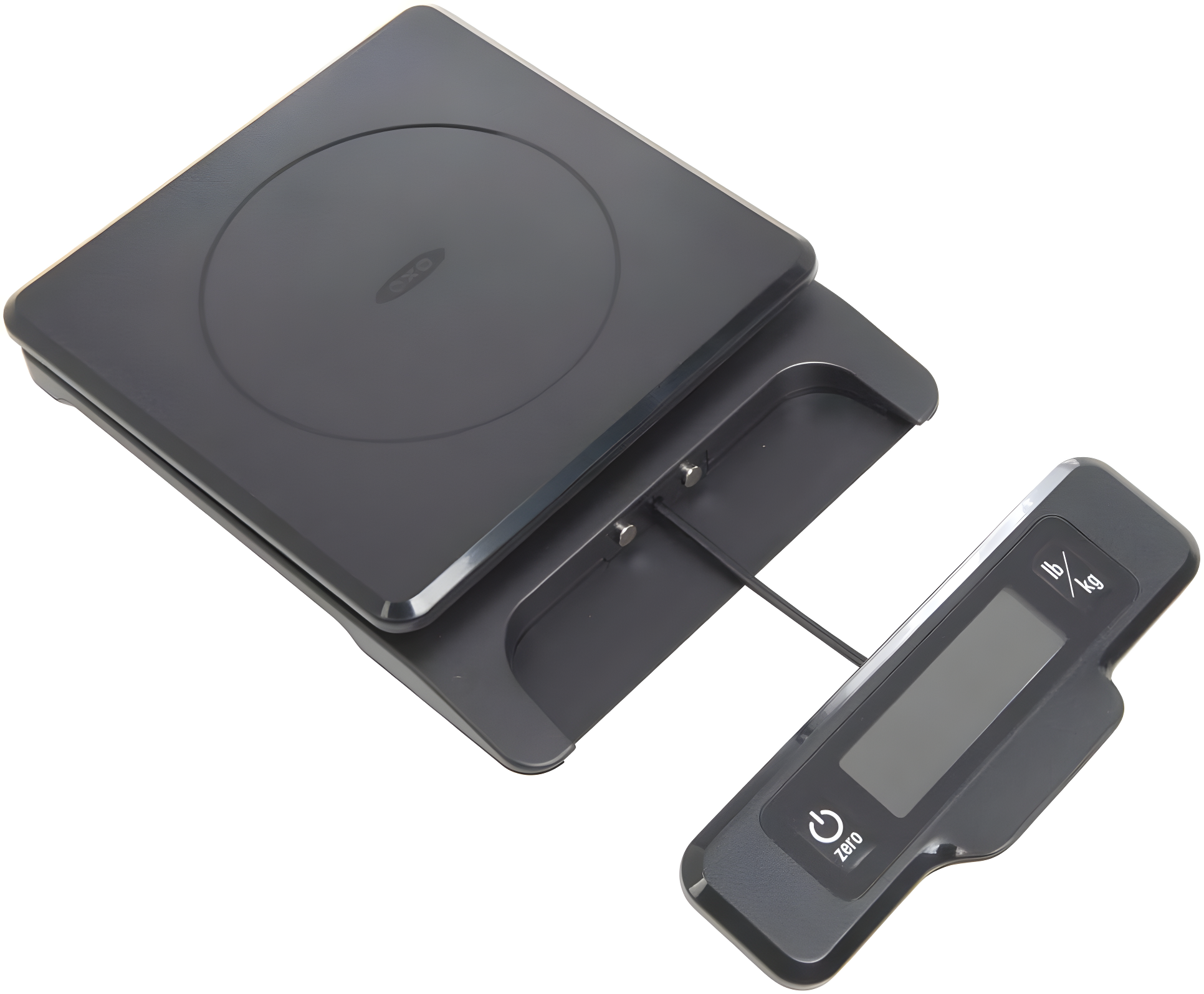 Black Digital 5-lb Food Scale with Pull-Out Display
