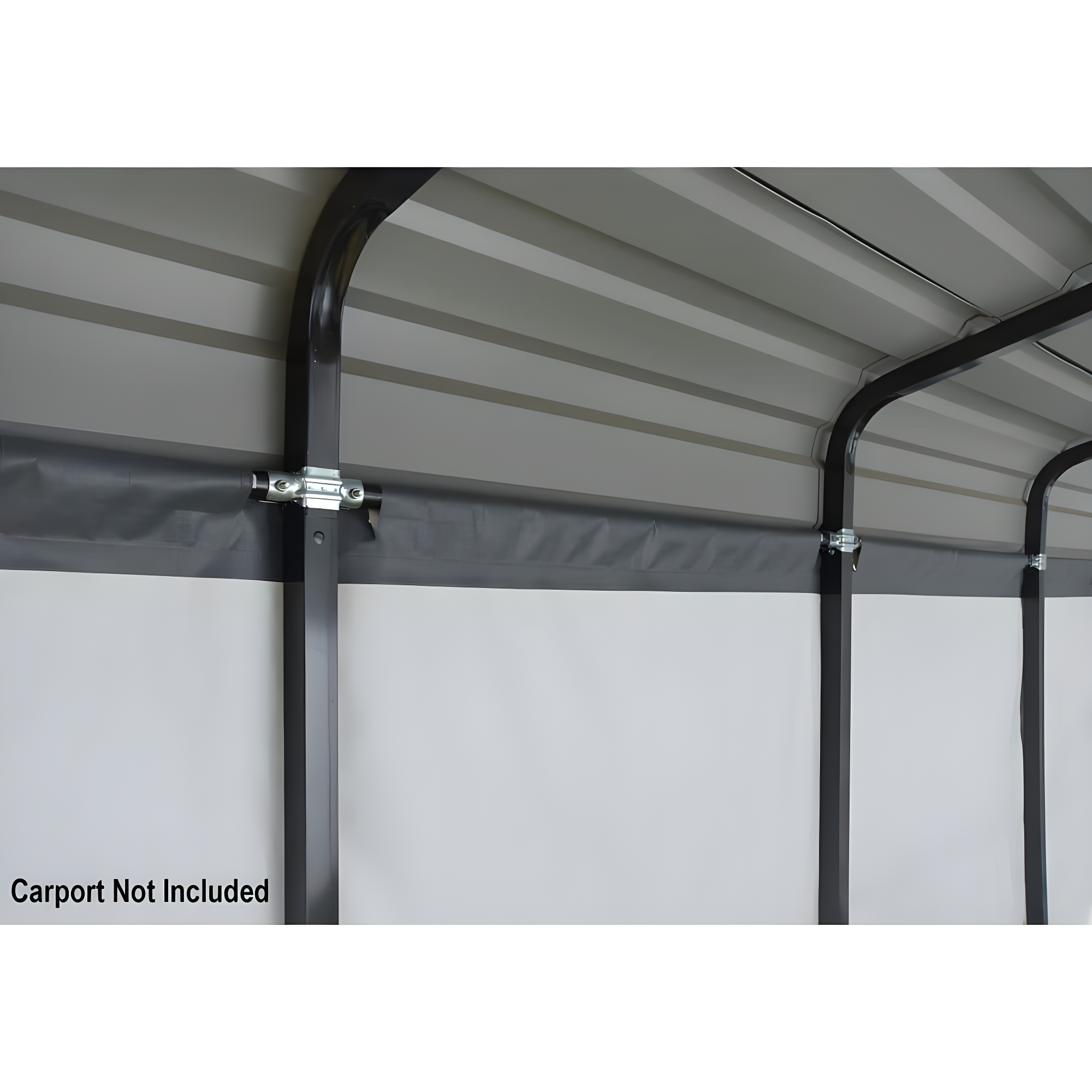 Arrow Enclosure Kit for Arrow Carport 10ft x 15ft Gray