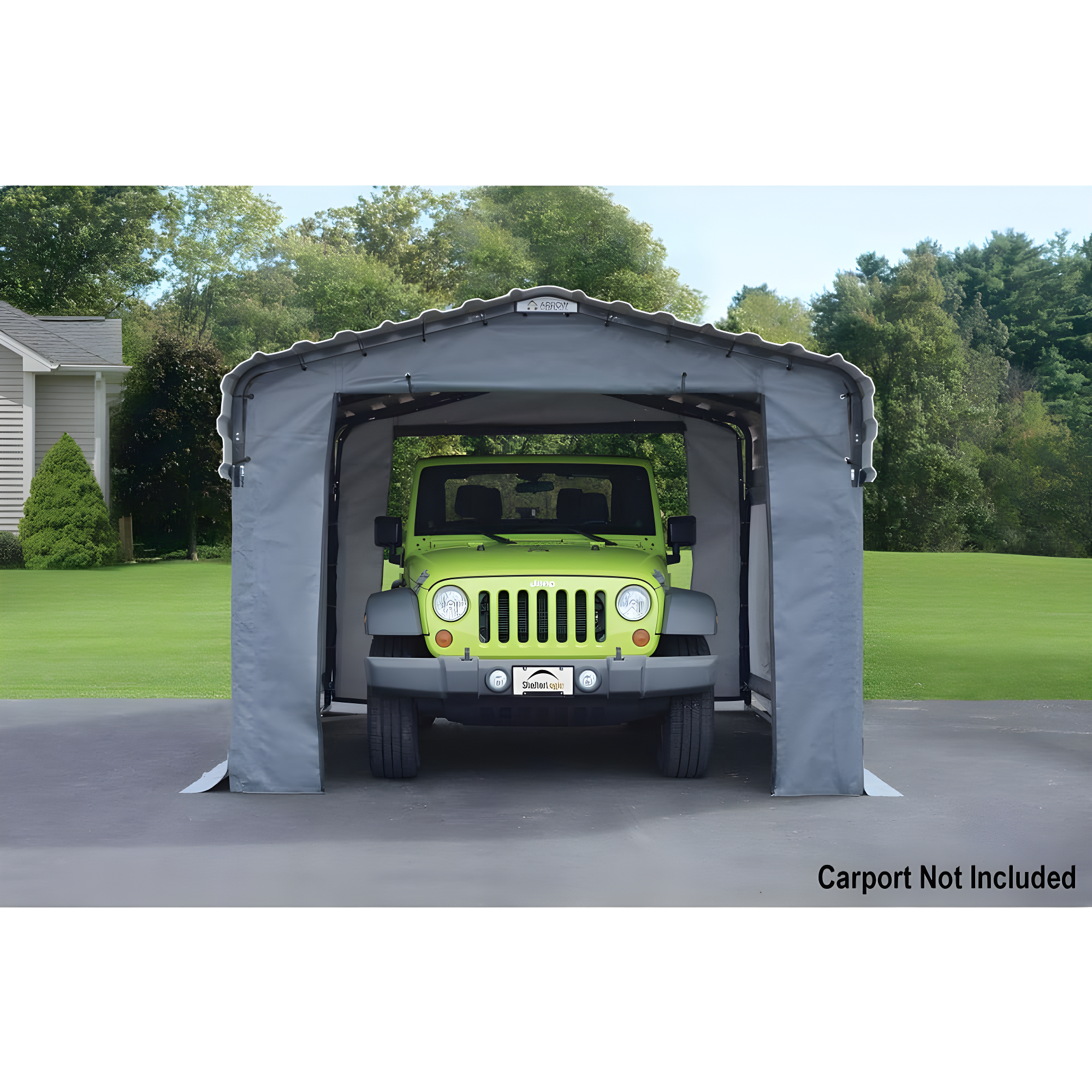 Arrow Enclosure Kit for Arrow Carport 10ft x 15ft Gray