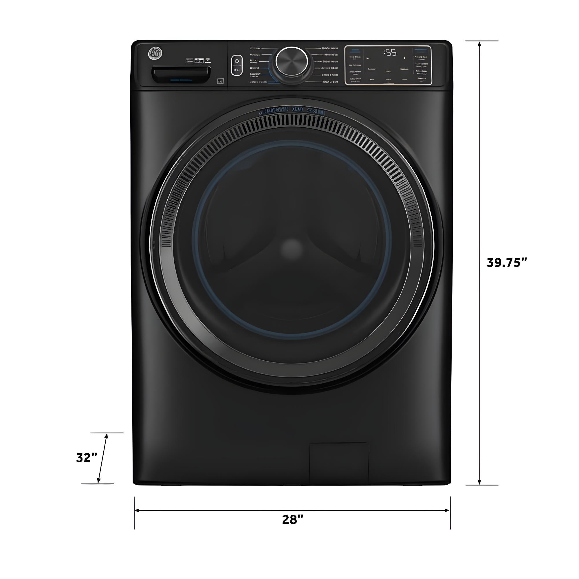 GE Appliances 5 Cubic Feet Energy Star Front Load Washer with Steam Wash