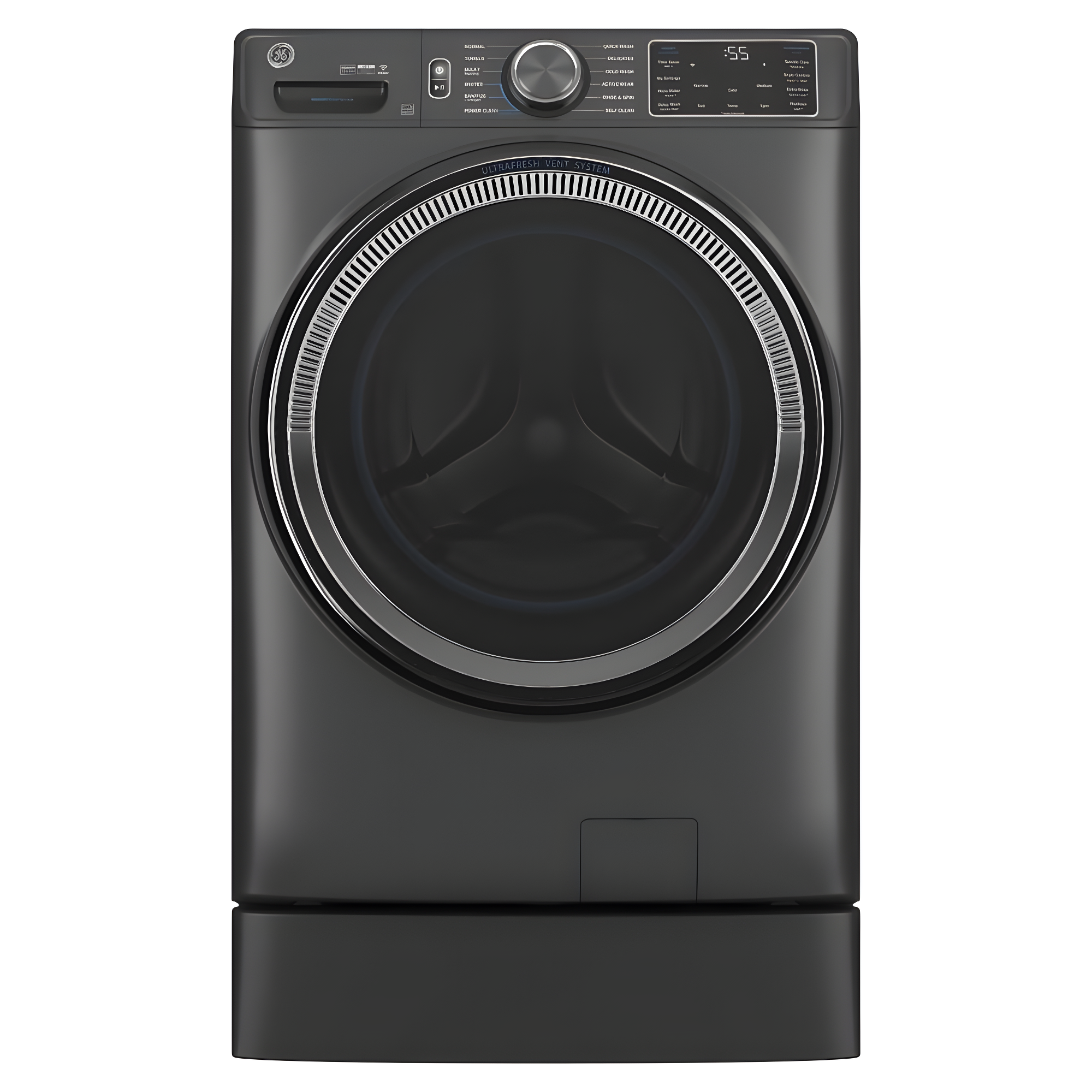 GE Appliances 5 Cubic Feet Energy Star Front Load Washer with Steam Wash