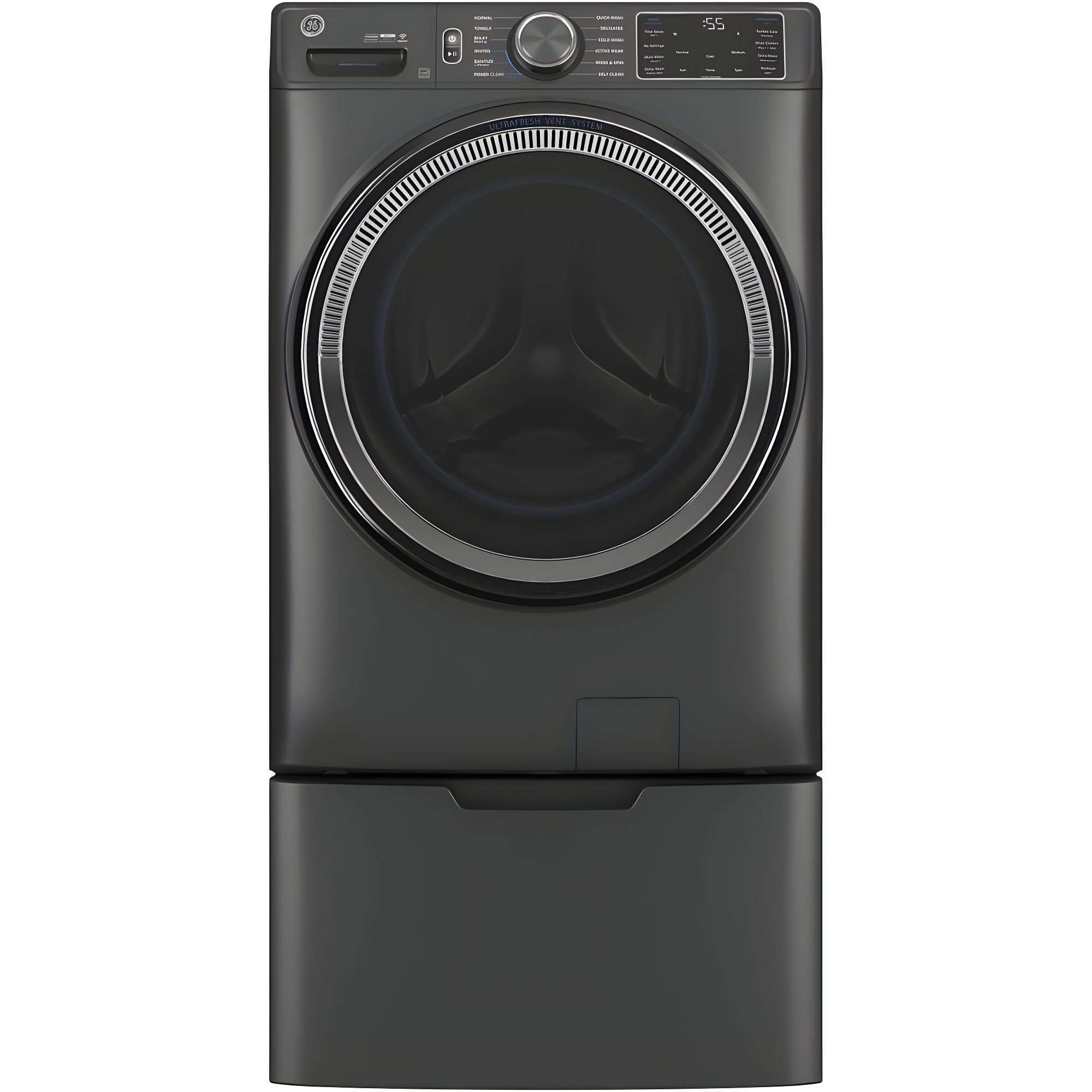 GE Appliances 5 Cubic Feet Energy Star Front Load Washer with Steam Wash