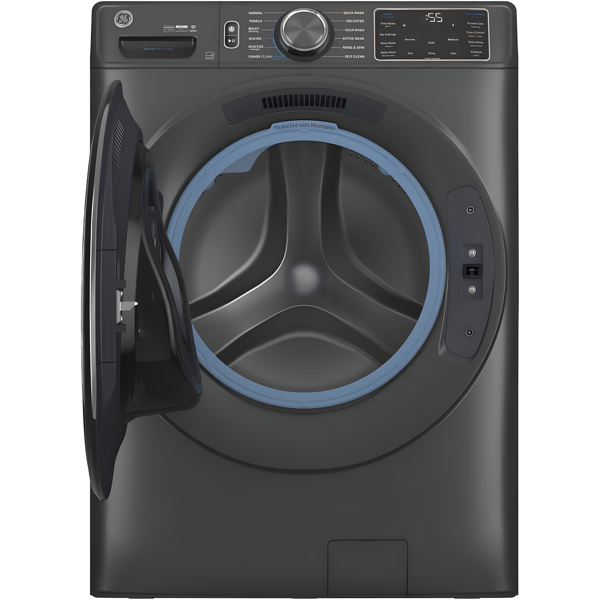 GE Appliances 5 Cubic Feet Energy Star Front Load Washer with Steam Wash