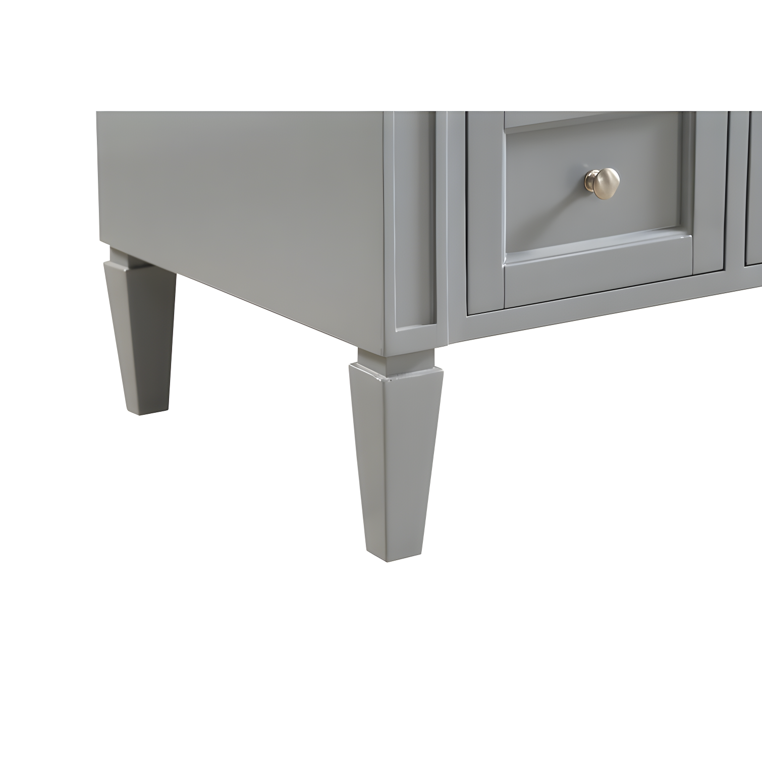 Rukie 40" Free-Standing Single Bathroom Vanity Set with Marble Vanity Top