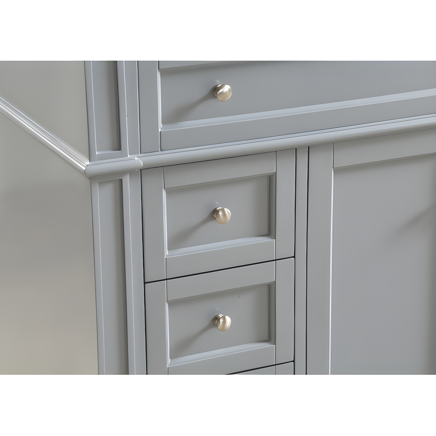 Rukie 40" Free-Standing Single Bathroom Vanity Set with Marble Vanity Top