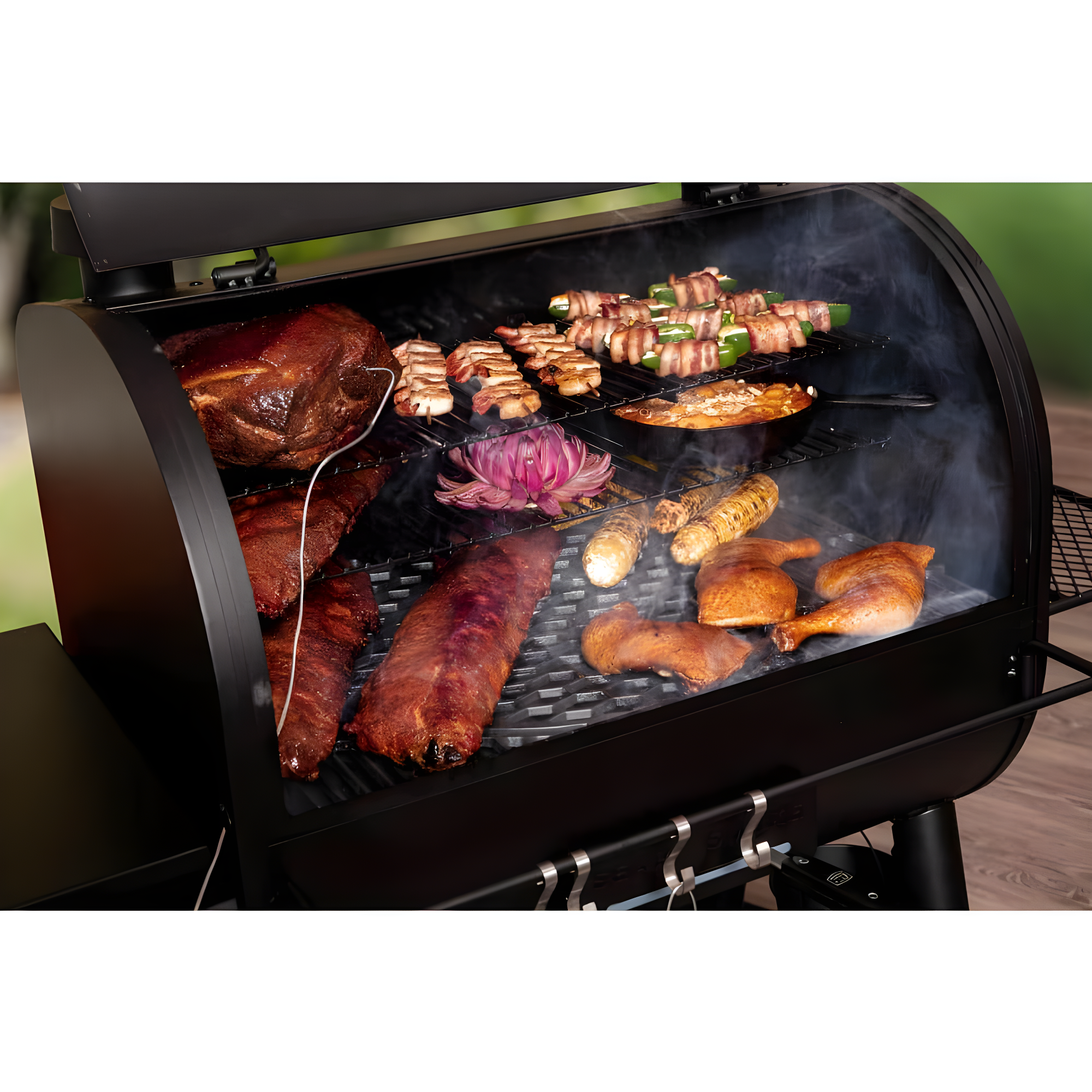 Oklahoma Joe's Rider 900 Deluxe Pellet Grill with Side Shelf