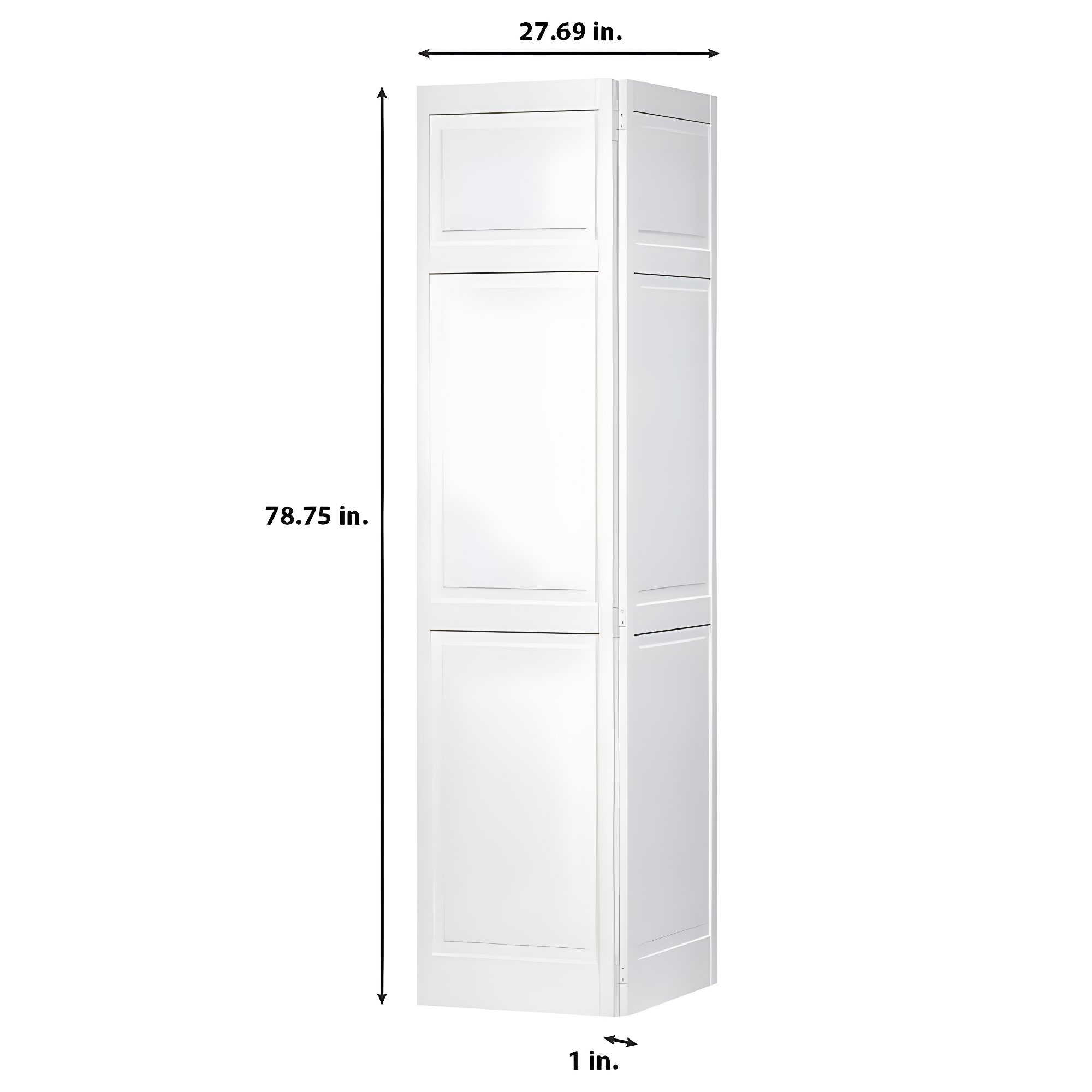 Kimberly Bay Paneled Wood Primed Bi-Fold Door