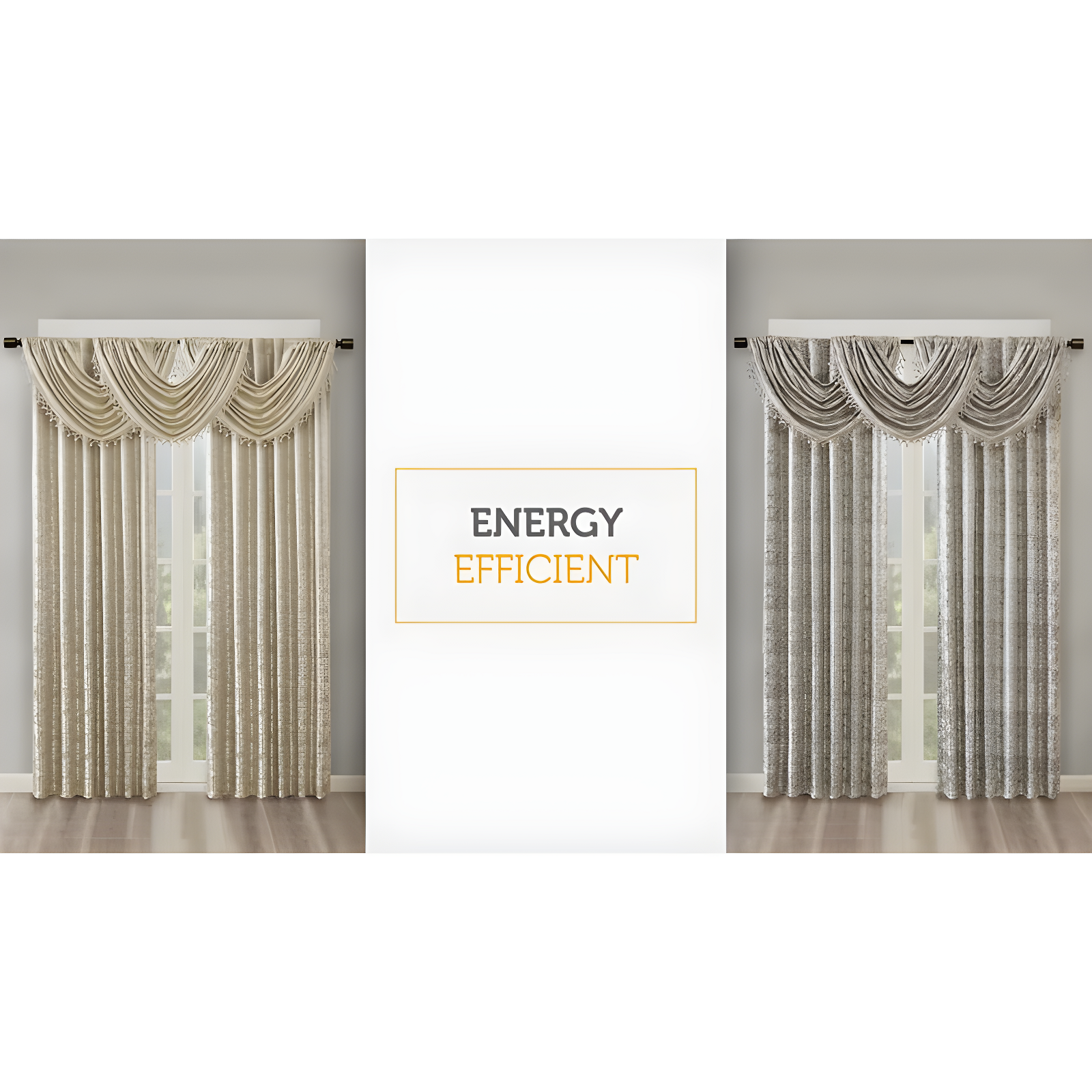 Madison Park Bentley Ogee Knitted Jacquard Geometric Total Blackout Single Curtain Panel