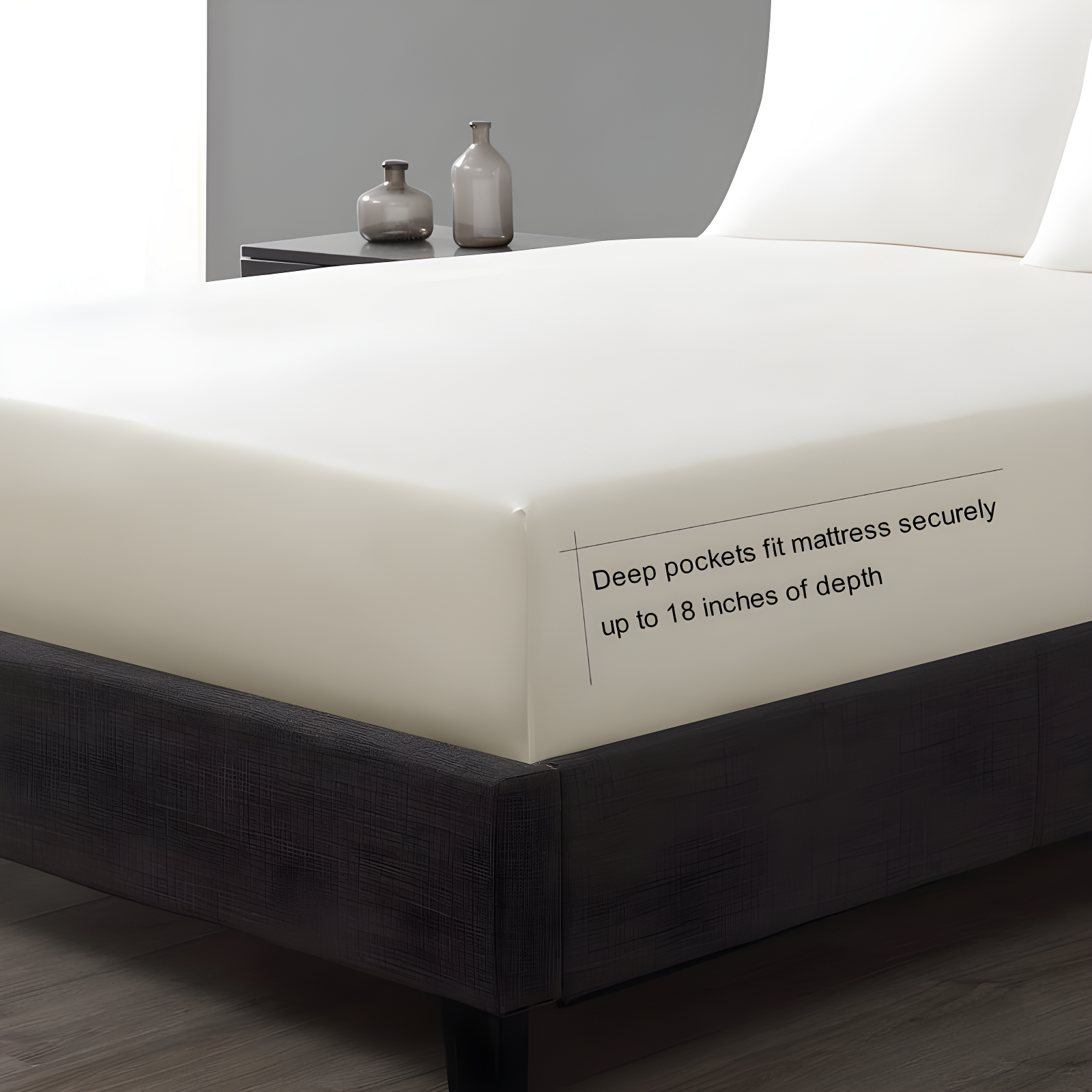 Vera Wang Vera Wang T800 Sateen Solid CVC Sheet Set