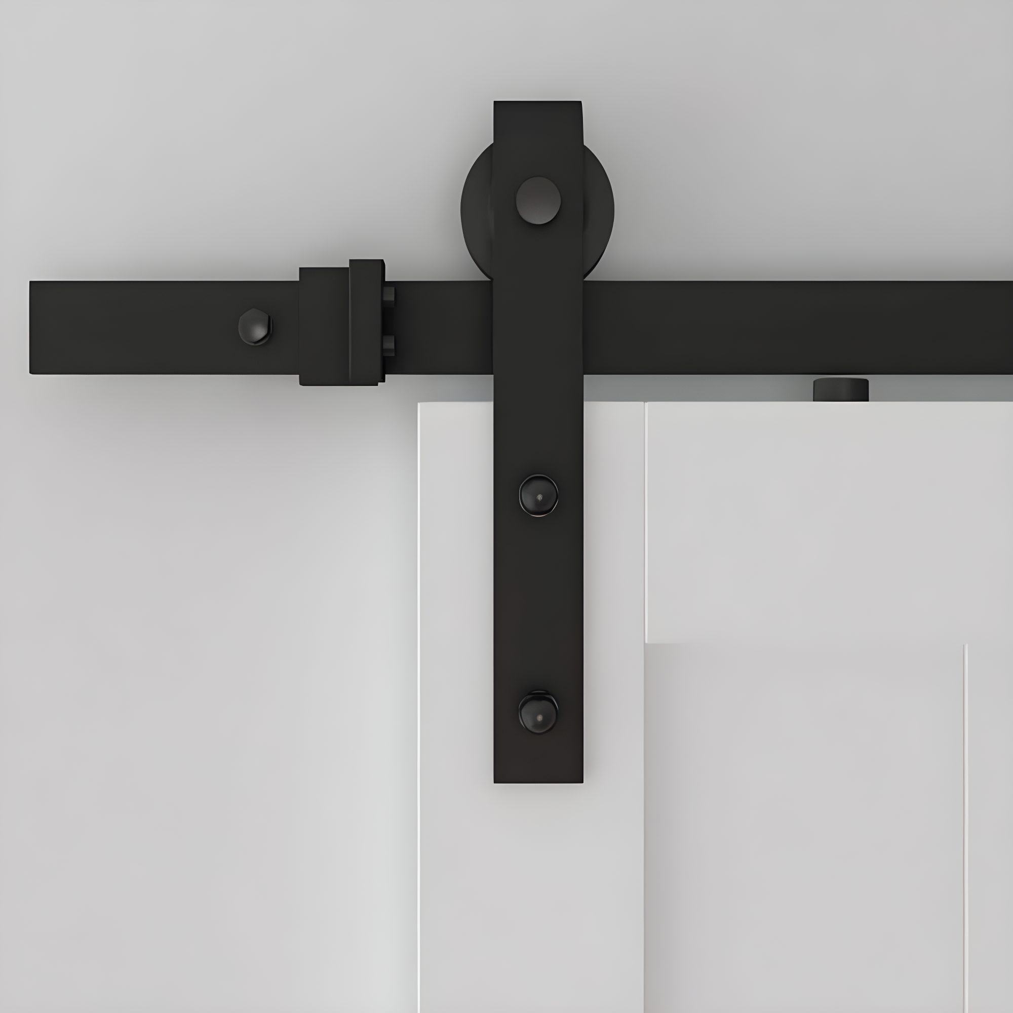 Quiet Glide Soft Close Standard Single Barn Door Hardware Kit (Door Not Included)