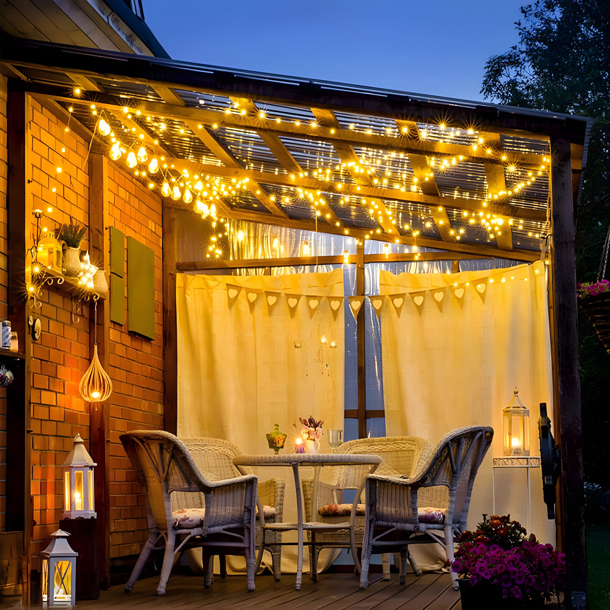 Dazzle Bright 164 FT 500 LED Christmas String Lights, Waterproof Green Wire String Lights with 8 Modes, Outdoor Christmas Decorations for Indoor Garden Party Yard Decor (Warm White)