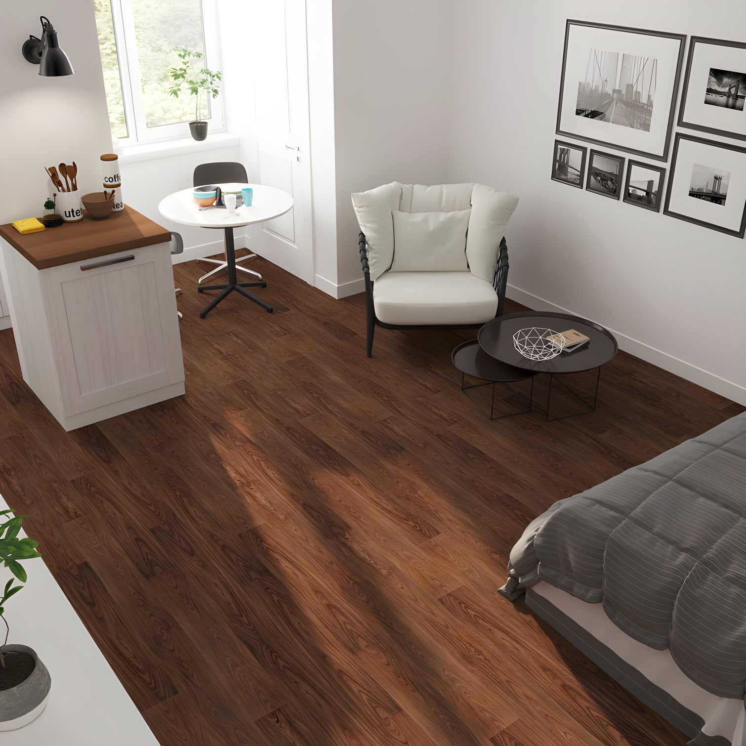 Lucida USA BaseCore 12mil x 6" W x 36" L Peel and Stick Luxury Vinyl Plank Flooring