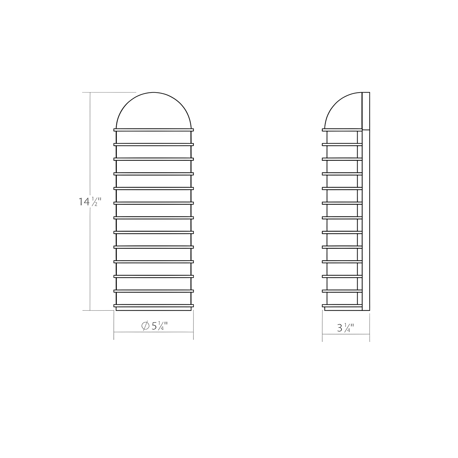SONNEMAN Inside-Out LED Flush Mounted Sconce