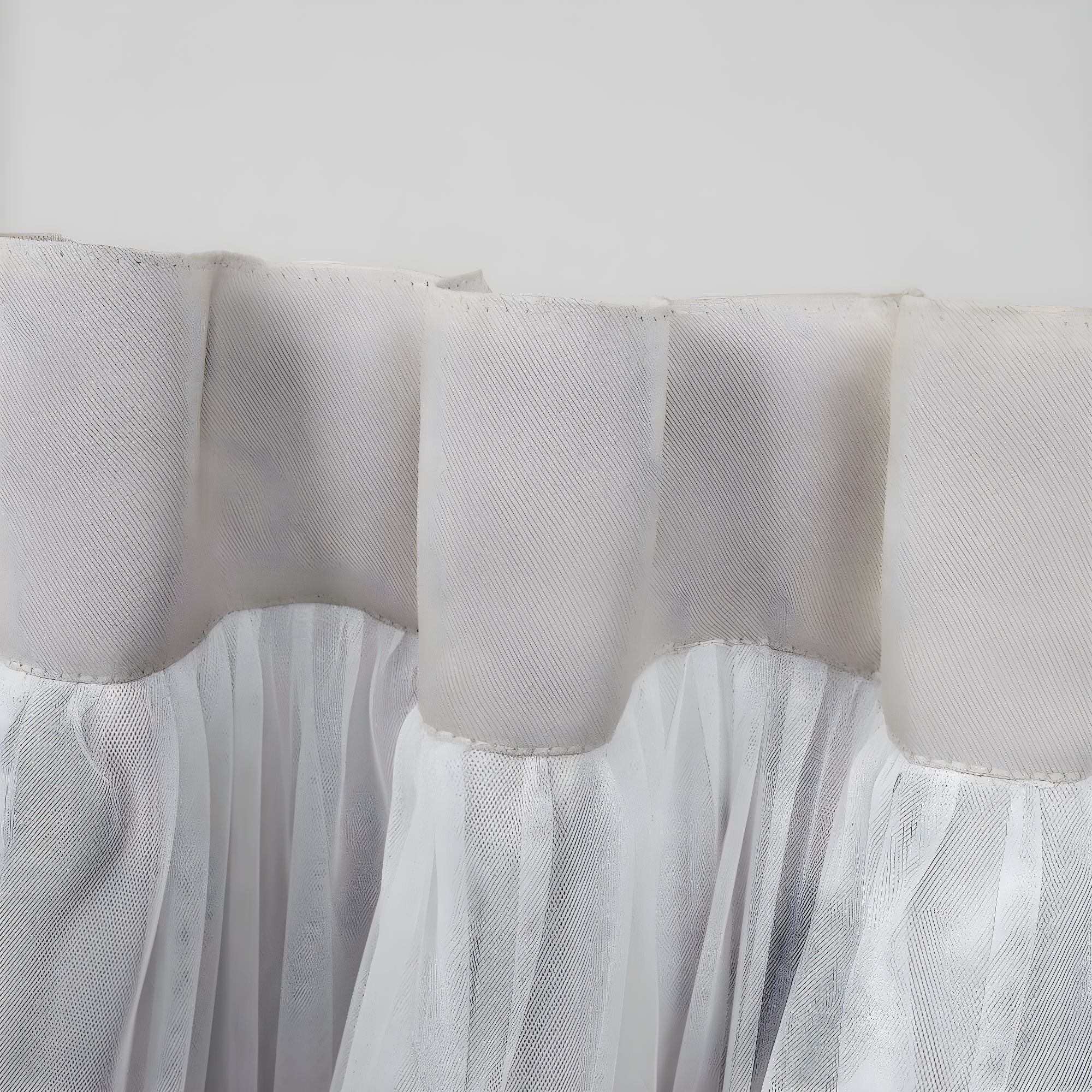 Amalgamated Textiles Exclusive Home Catarina Layered Solid Room Darkening and Sheer Hidden Tab/Rod Pocket Top Curtain Panel Pair (Set of 2)