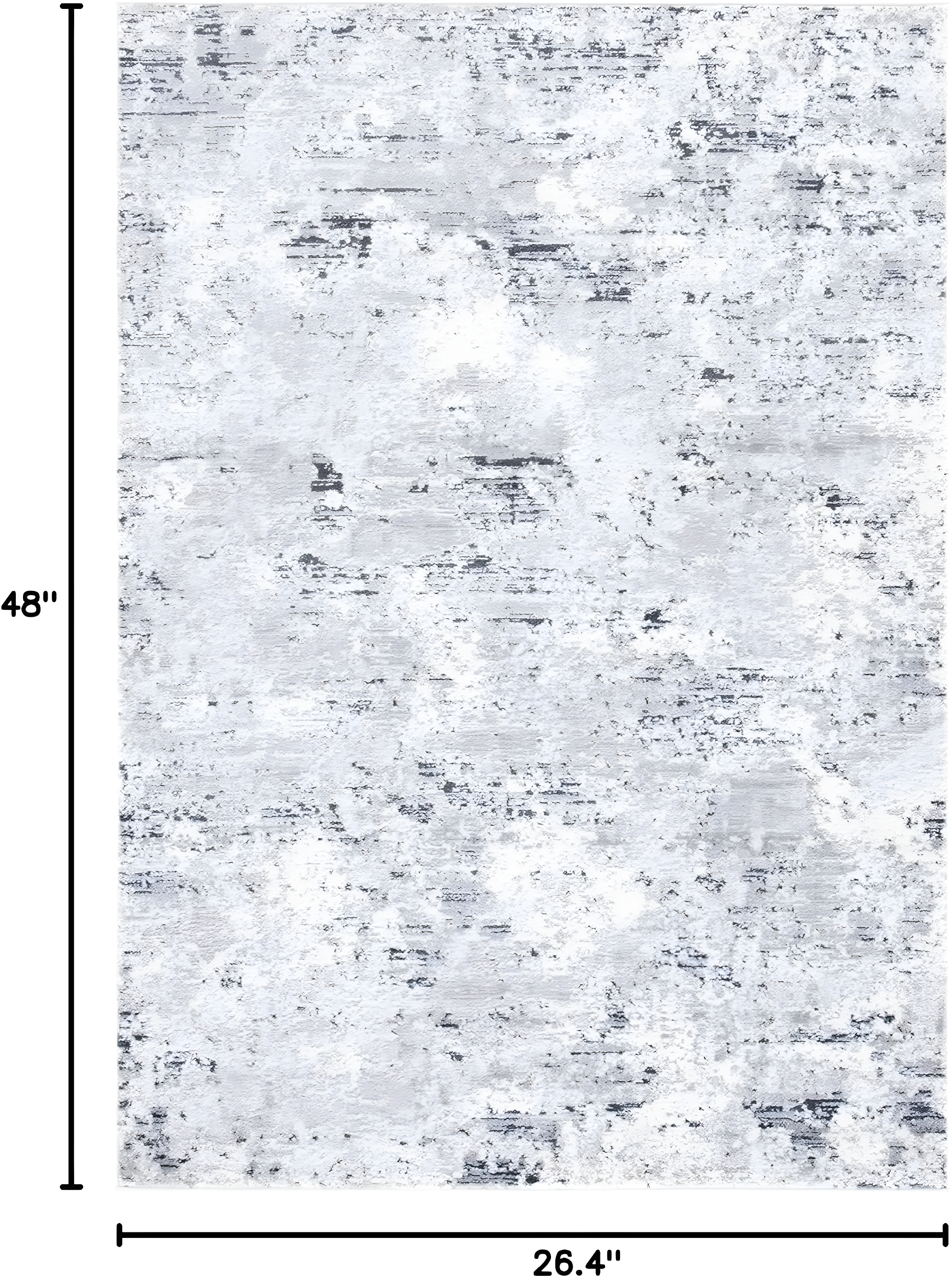 Amelia ALA705 Power Loomed Accent Rug - Grey/Ivory - 2'2"x4' - Safavieh.