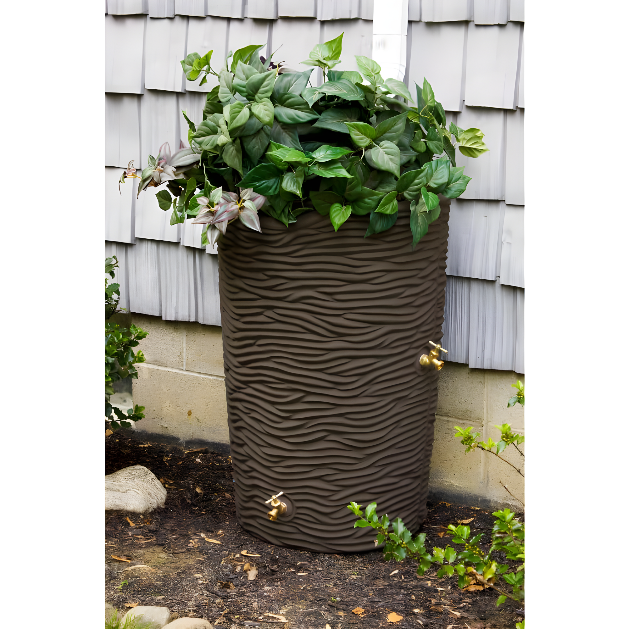 Good Ideas Good Ideas 50 Gallons Plastic Drainable Planter Rain Barrel