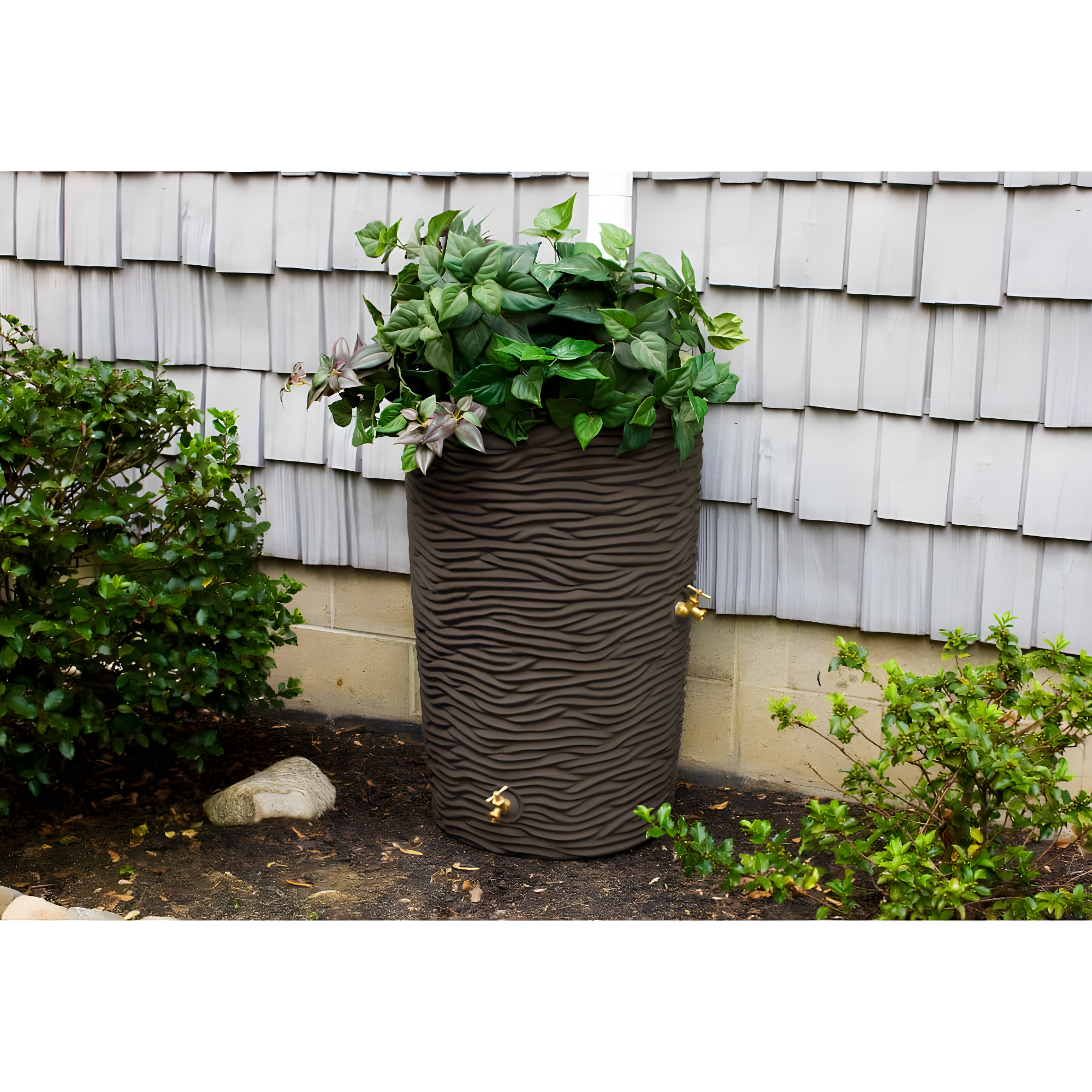 Good Ideas Good Ideas 50 Gallons Plastic Drainable Planter Rain Barrel