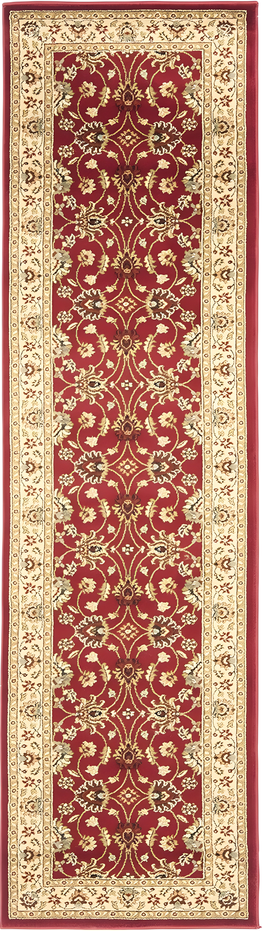 Lyndhurst LNH553 Power Loomed Runner Rug - Red/Ivory - 2'3"x8' - Safavieh.