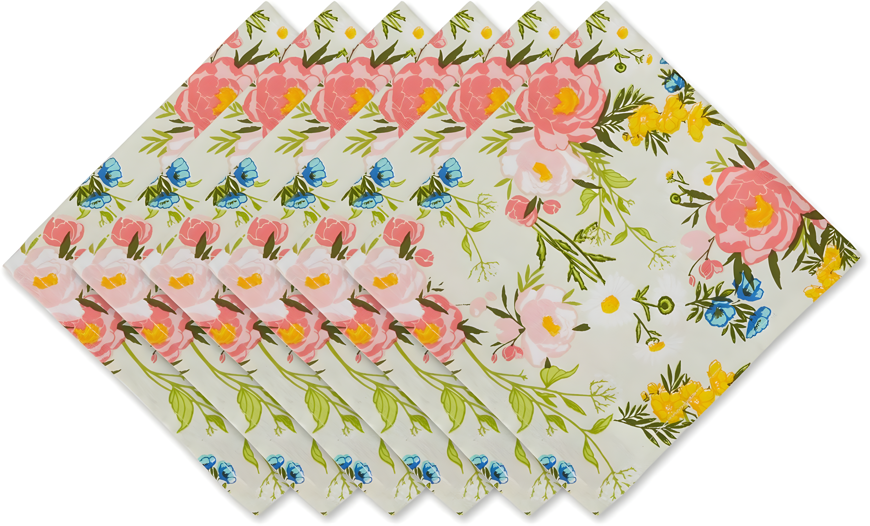 Spring Bouquet Printed Napkin - Set of 6