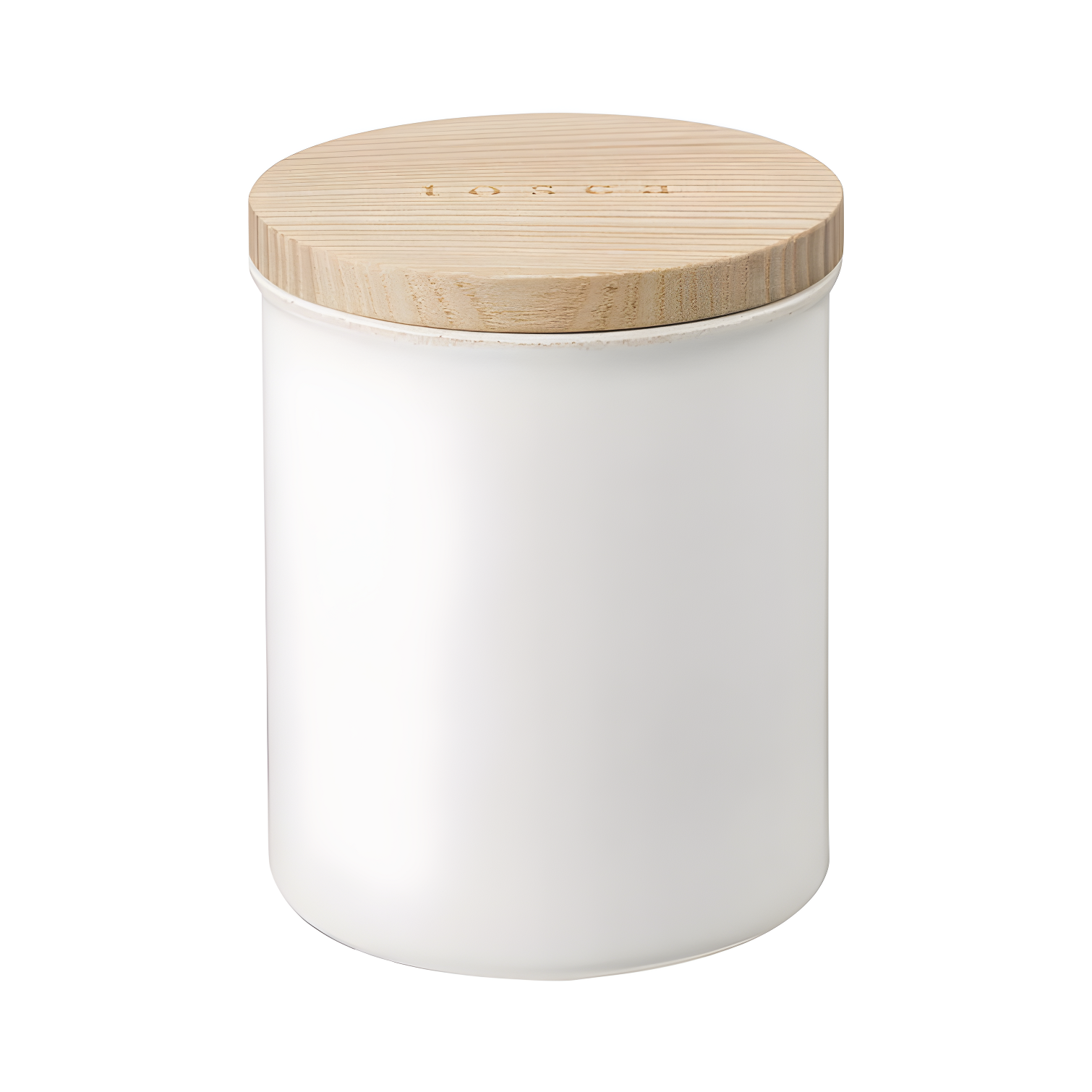 Tosca Yamazaki Home Ceramic Canister, Dry Food Kitchen Storage Container, Plain, 15.25 oz. Airtight