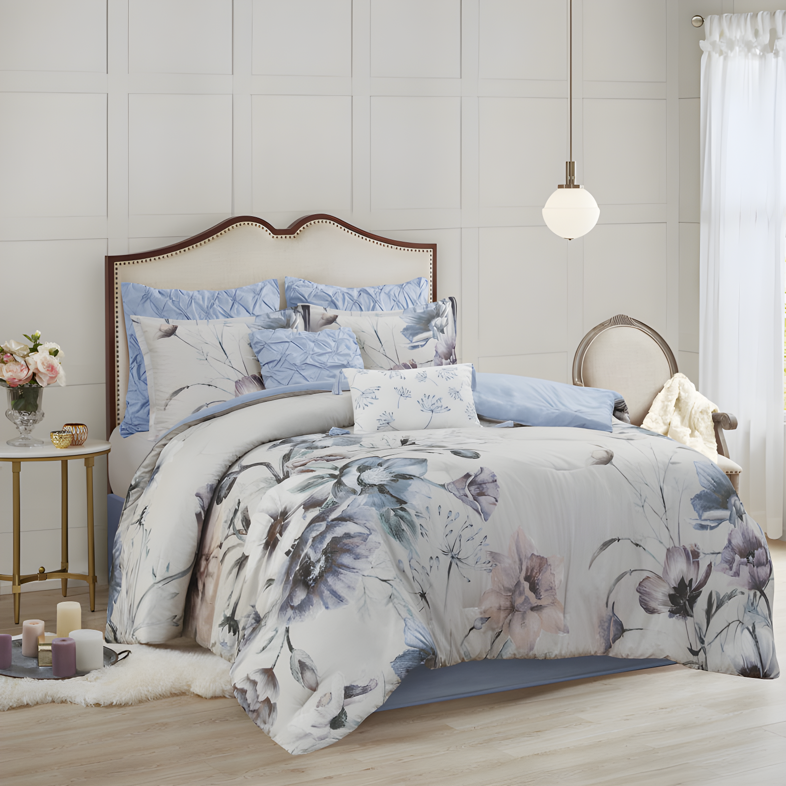 Madison Park Cassandra 8 Piece Cotton Comforter Set