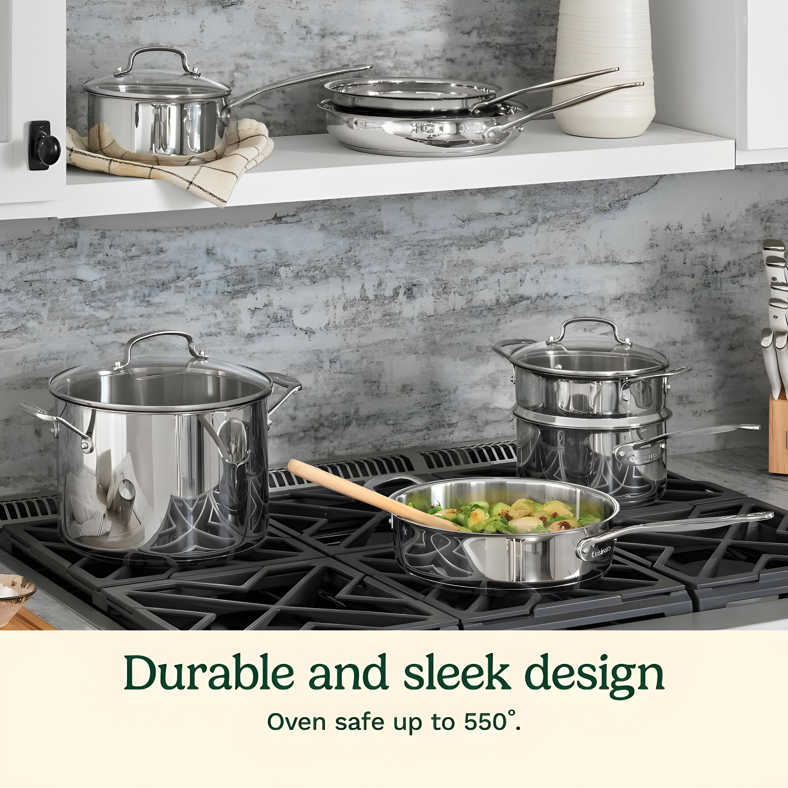 Cuisinart ® Chef's Classic™ 11-Piece Stainless Steel Cookware Set