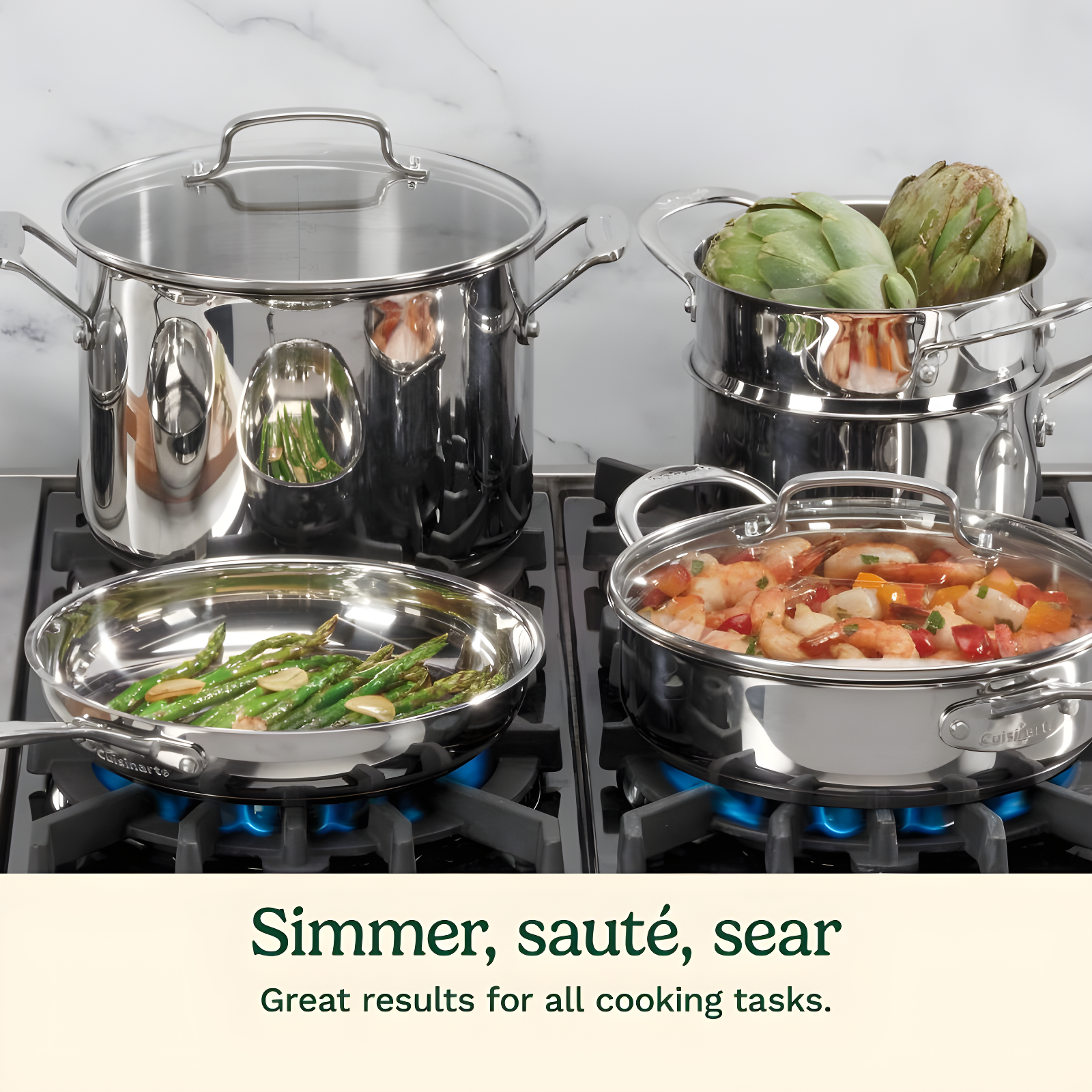 Cuisinart ® Chef's Classic™ 11-Piece Stainless Steel Cookware Set