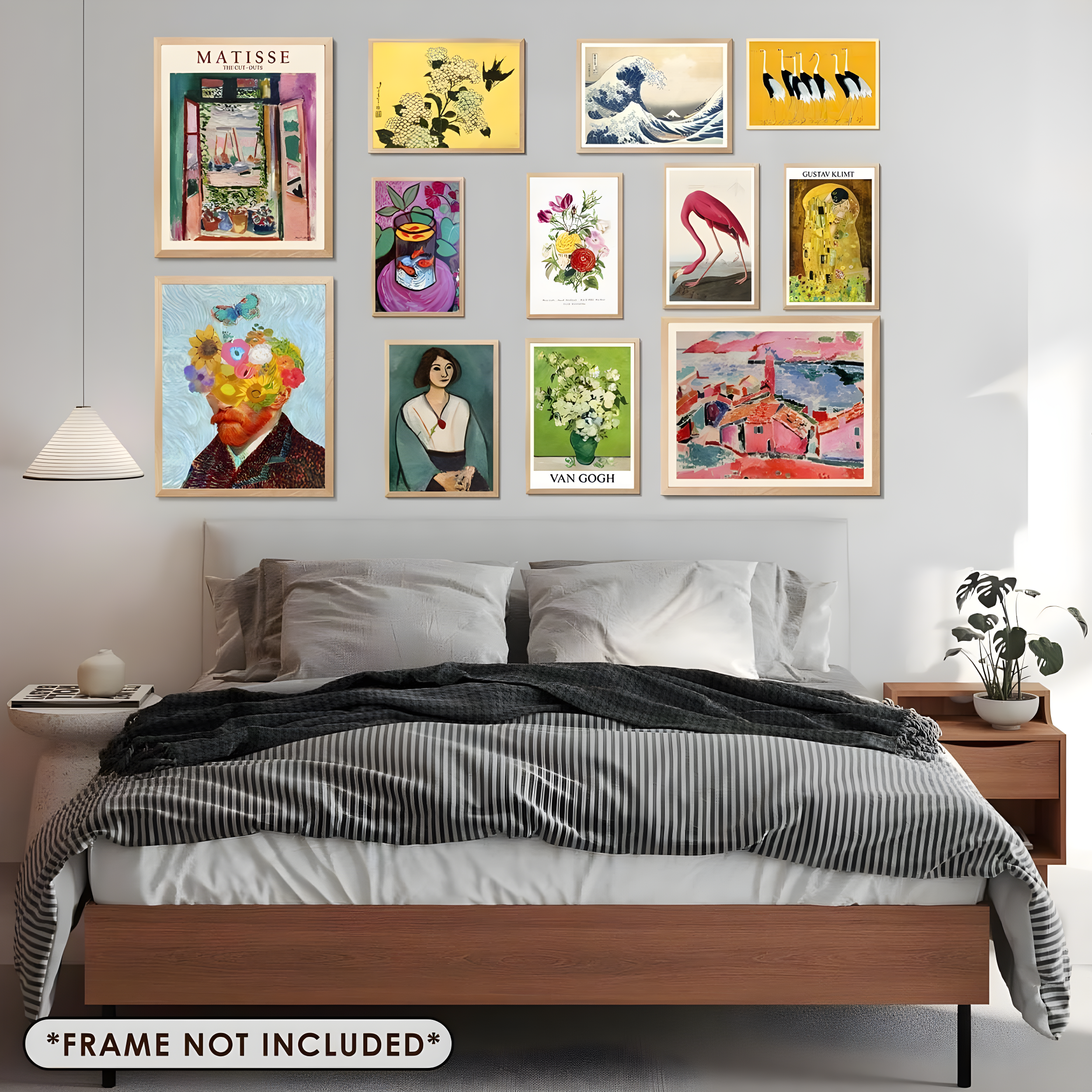 Colorful Boho Eclectic Wall Art Prints Set