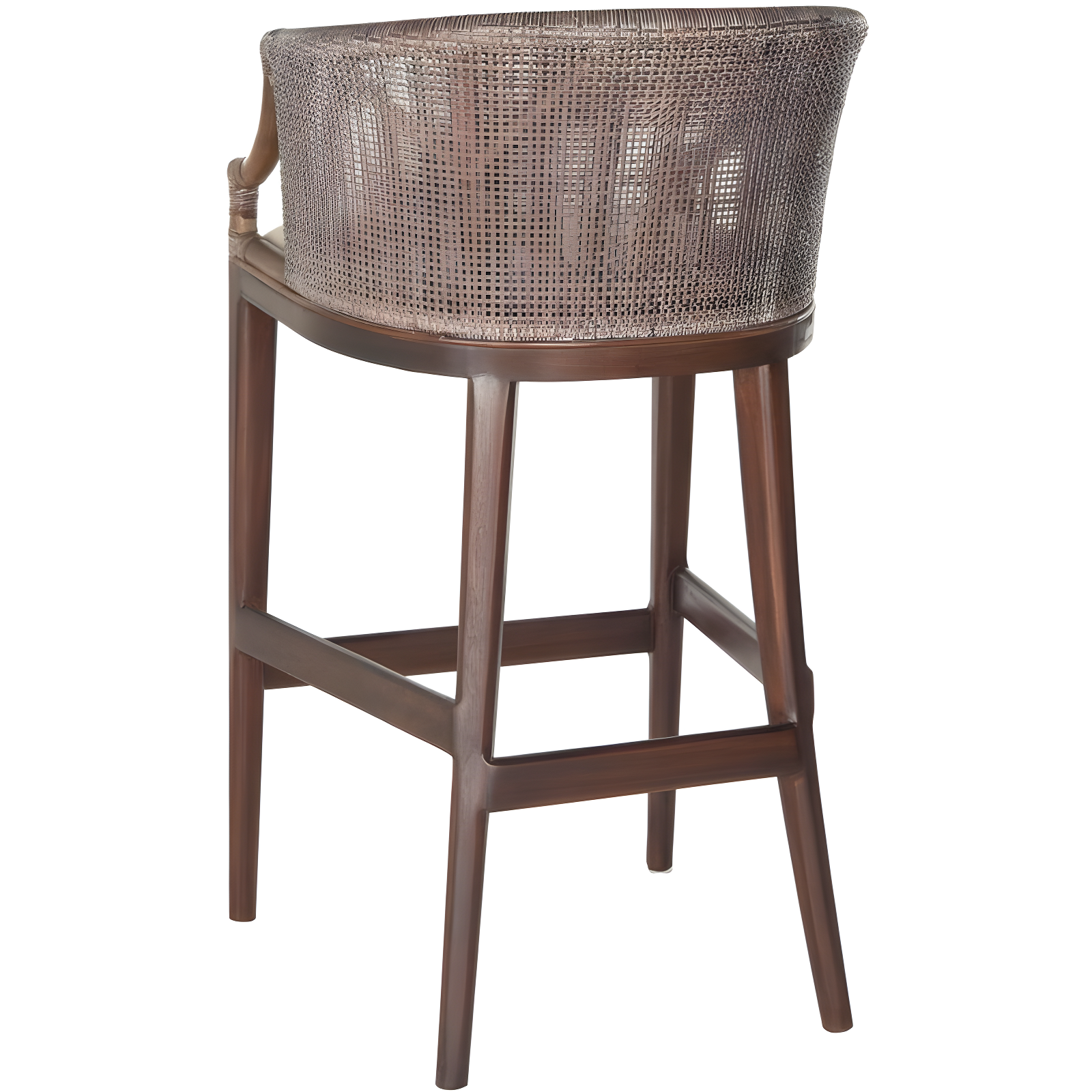 Brando Bar Stool - Brown/White - Safavieh