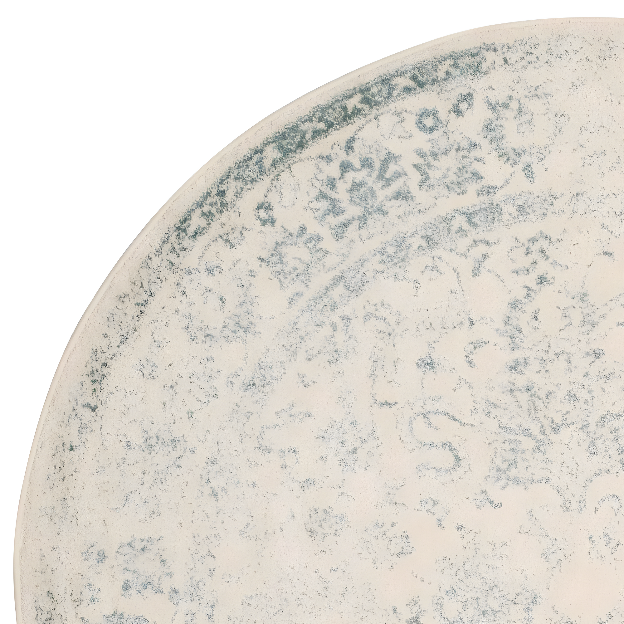 Adirondack ADR109 Machine Made Indoor Area Rug - Ivory/Slate - 8' Round - Safavieh