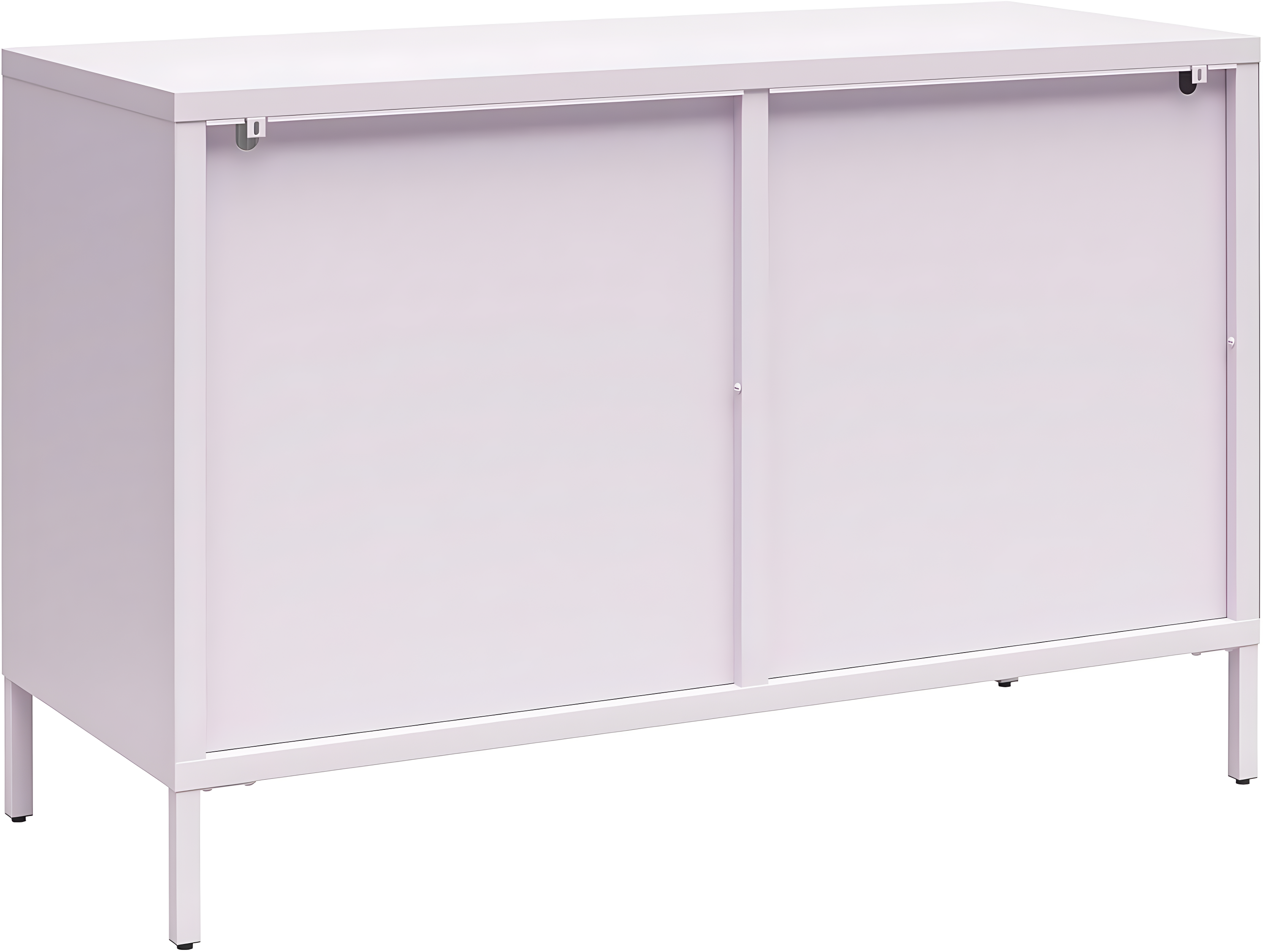 Luna 25.2'' Tall Accent Cabinet with Fluted Glass