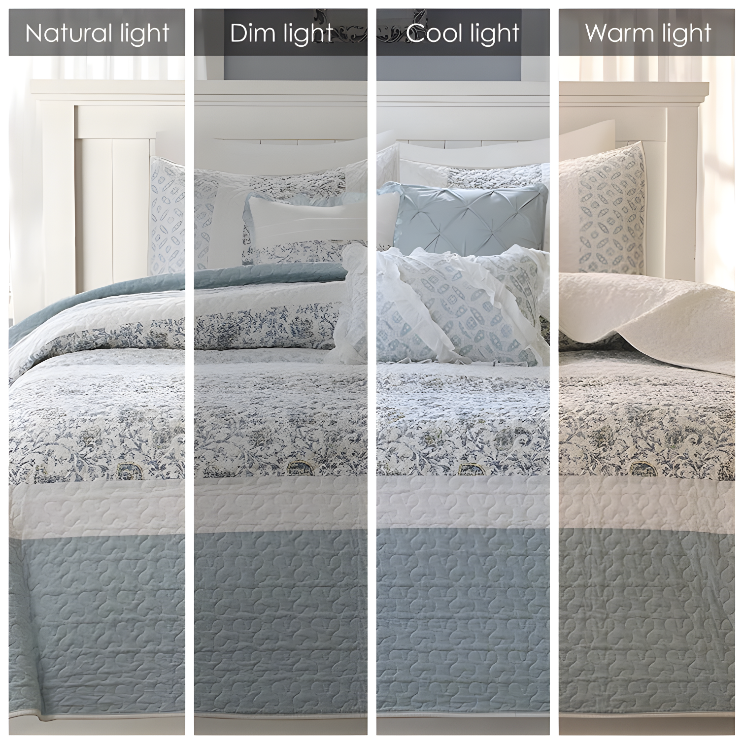 Madison Park Dawn 6 Piece Cotton Percale Quilt Set with Throw Pillows